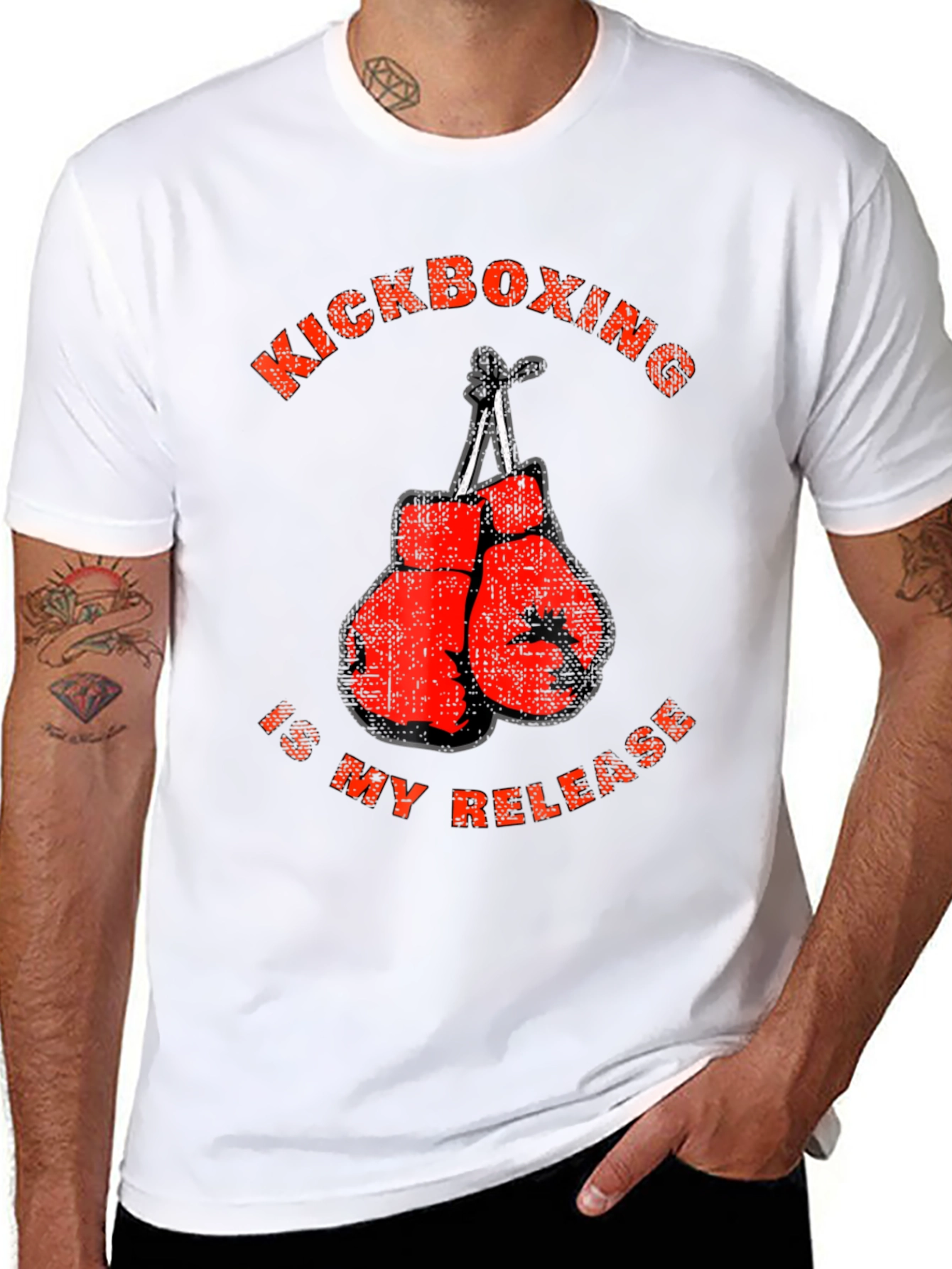Kickboxing Release T-Shirt Boxing Gloves Graphic Tee