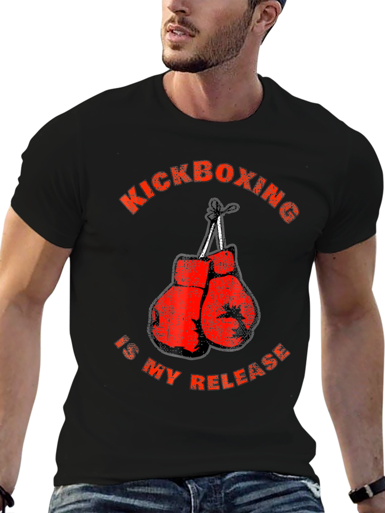 Kickboxing Release T-Shirt Boxing Gloves Graphic Tee