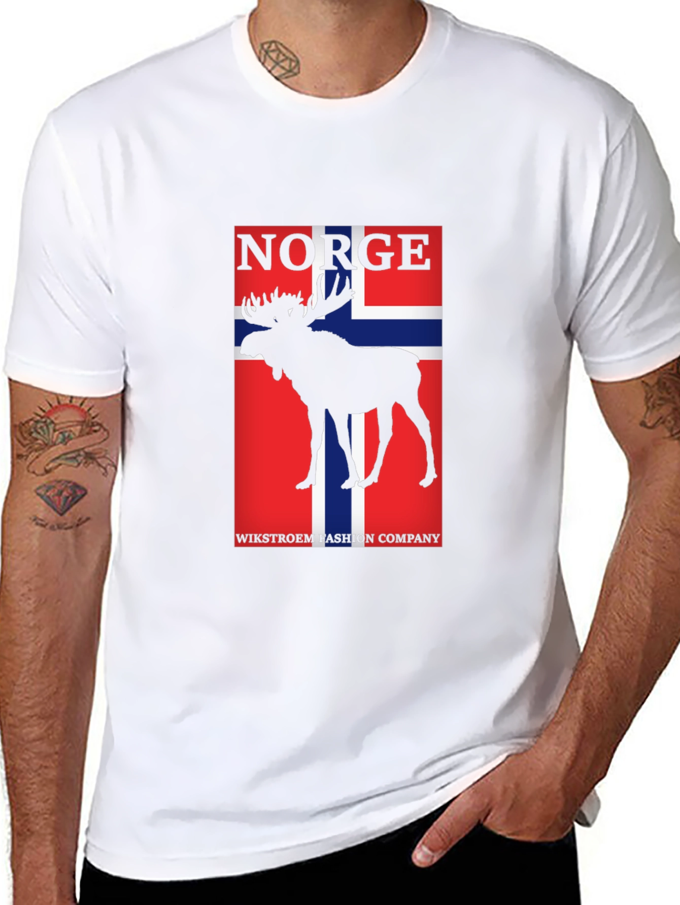 Norway Moose T-Shirt - Wikstroem Fashion Company
