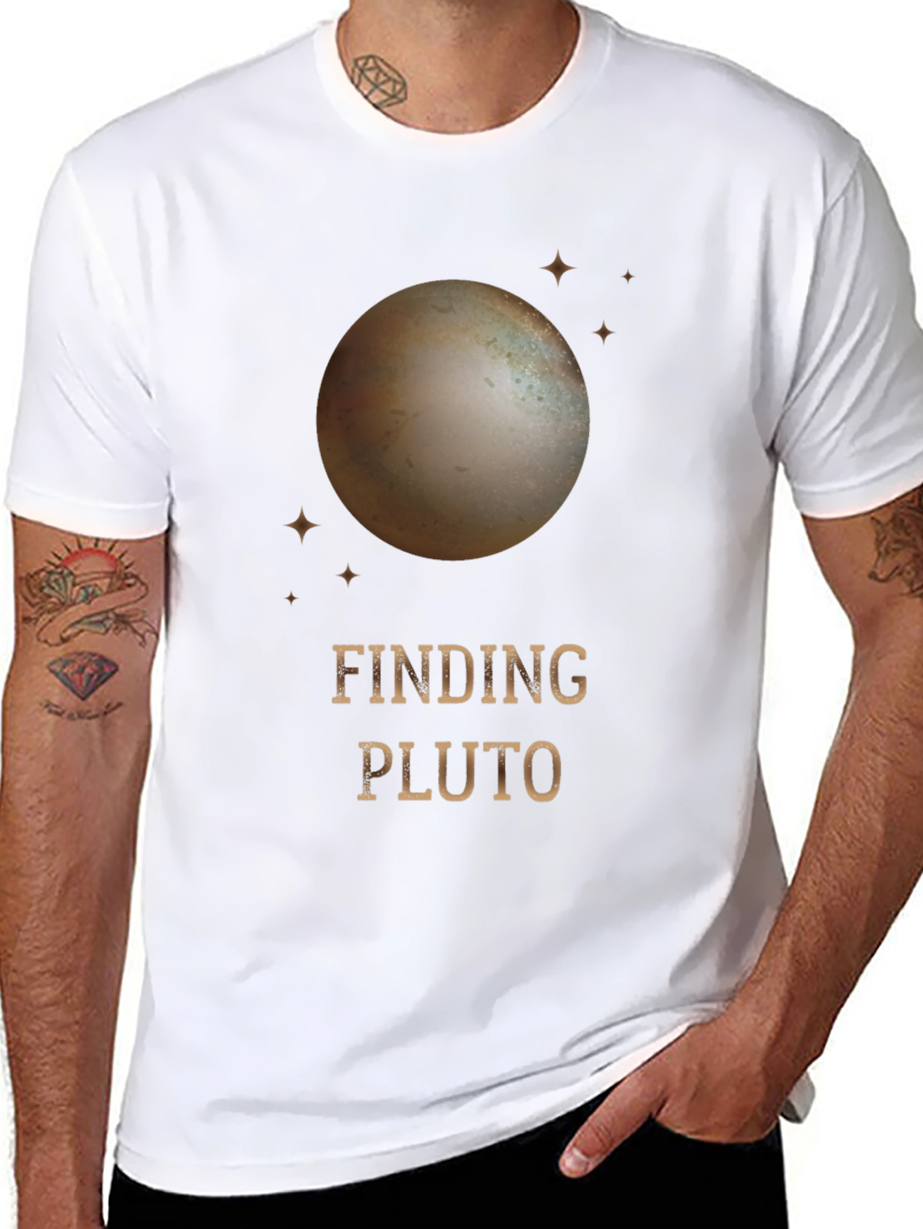 Finding Pluto Graphic T-Shirt - Space Exploration Tee