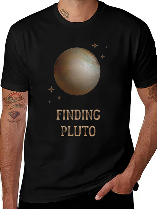 Finding Pluto Graphic T-Shirt - Space Exploration Tee