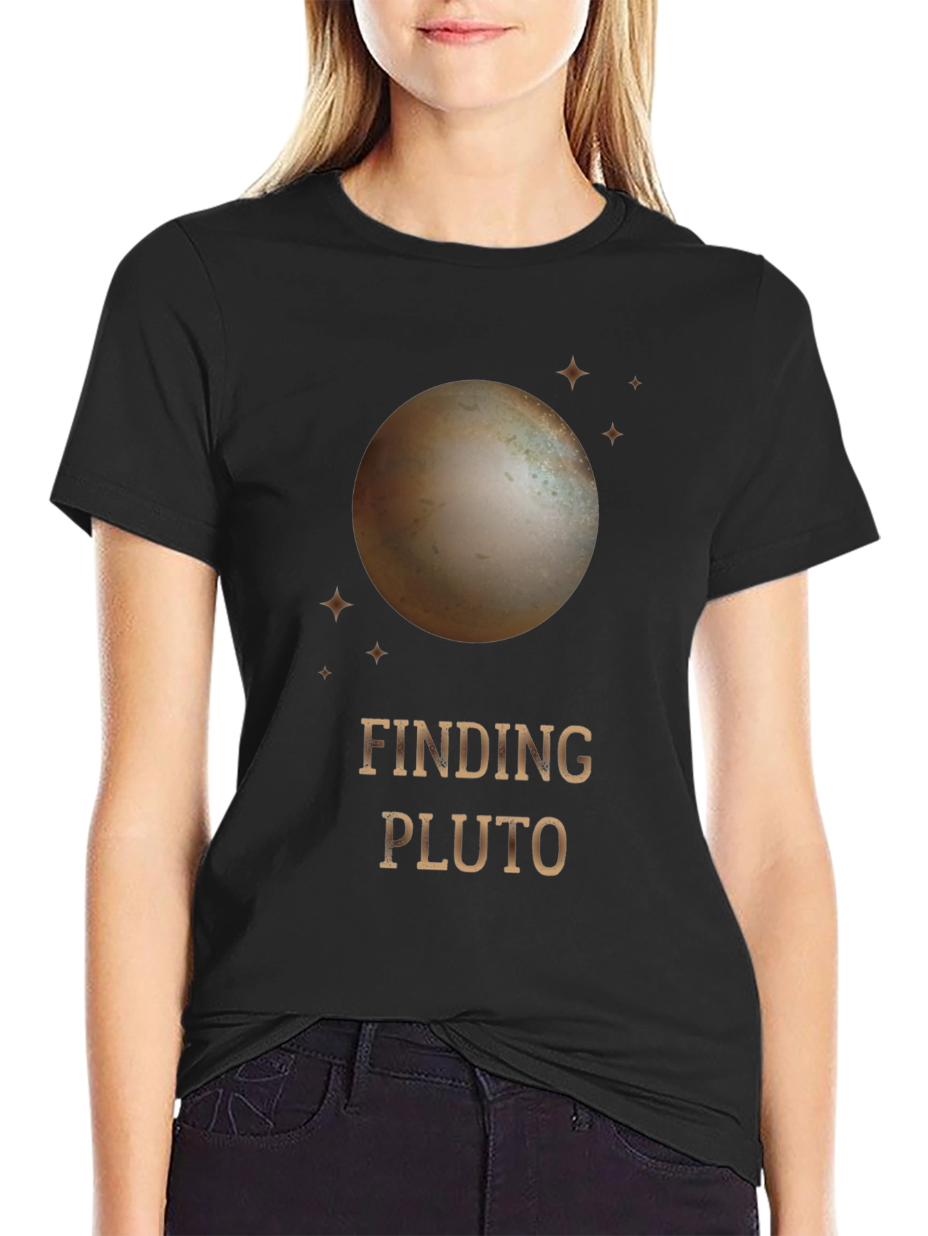 Finding Pluto Graphic T-Shirt - Space Exploration Tee