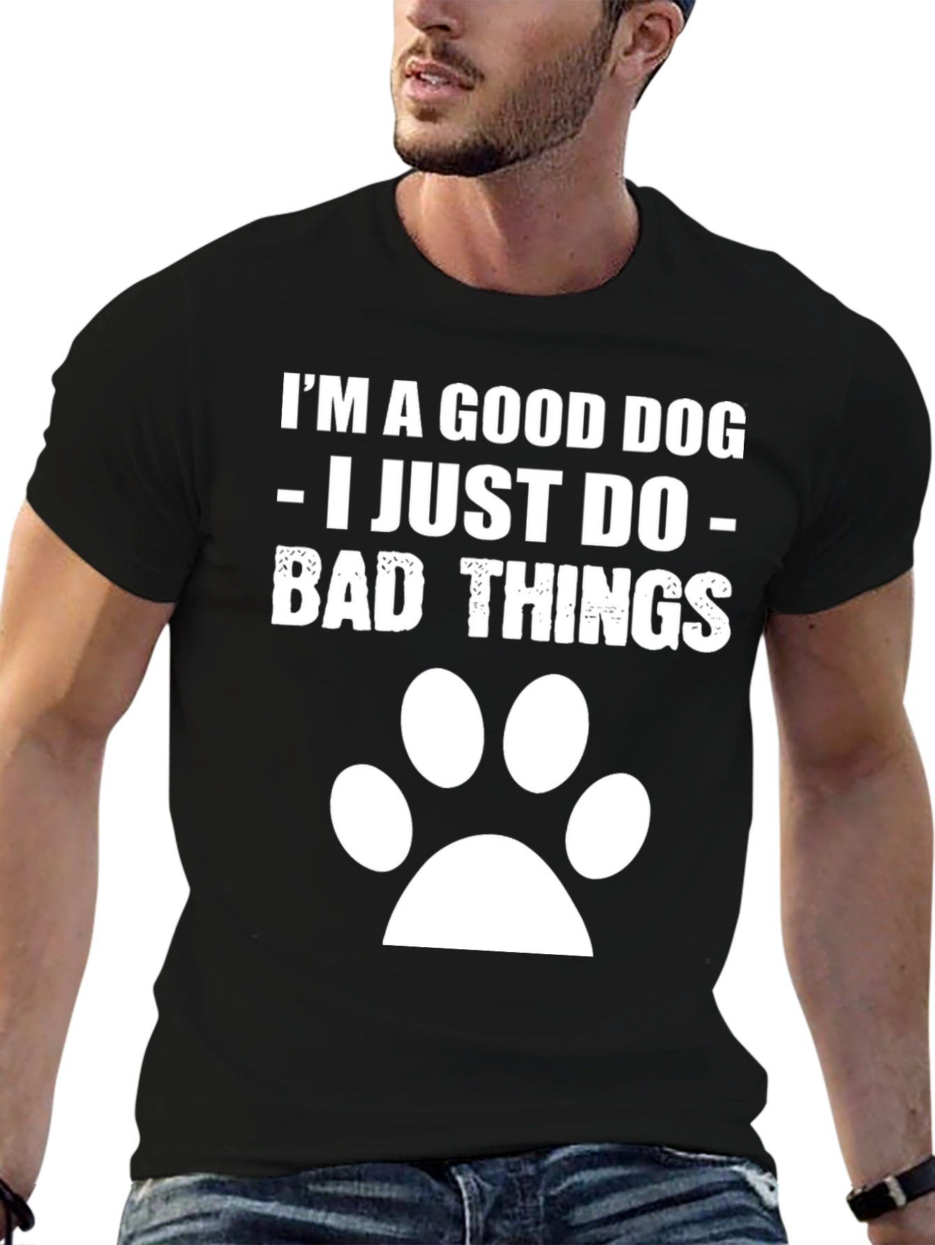 Funny Im A Good Dog Graphic Tee