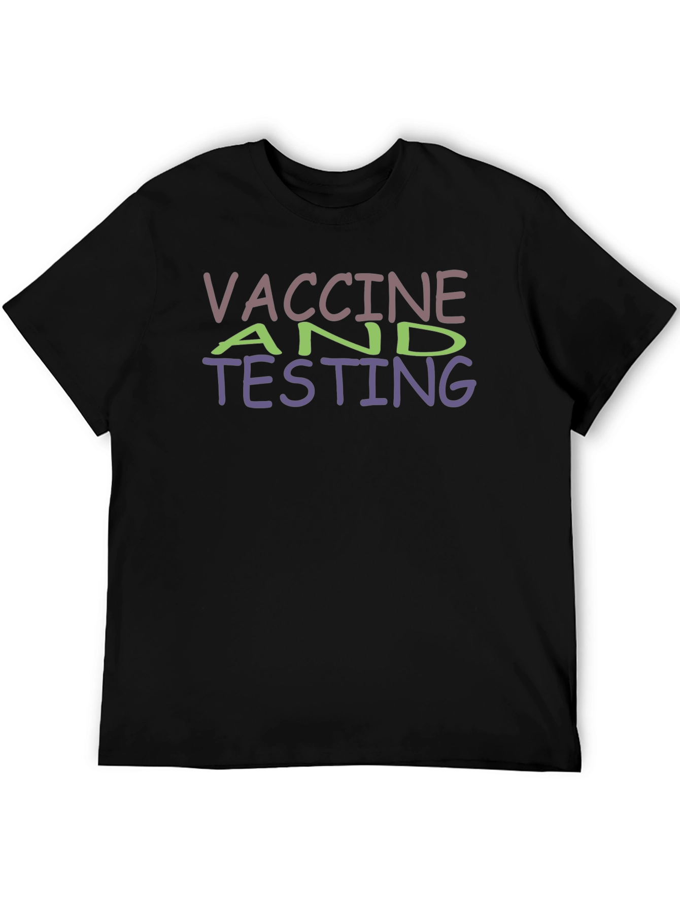 Vaccine & Testing Black T-Shirt