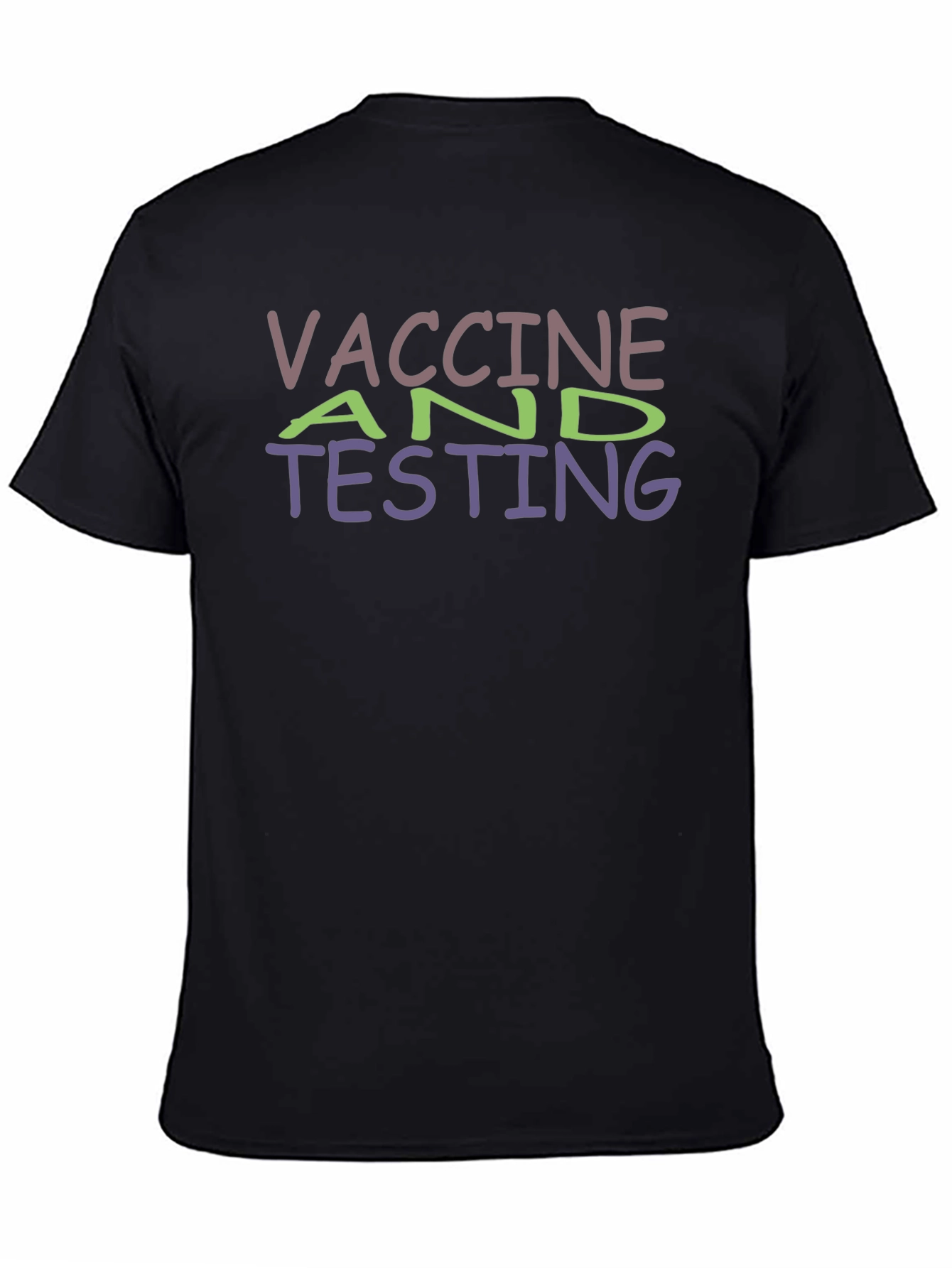 Vaccine & Testing Black T-Shirt