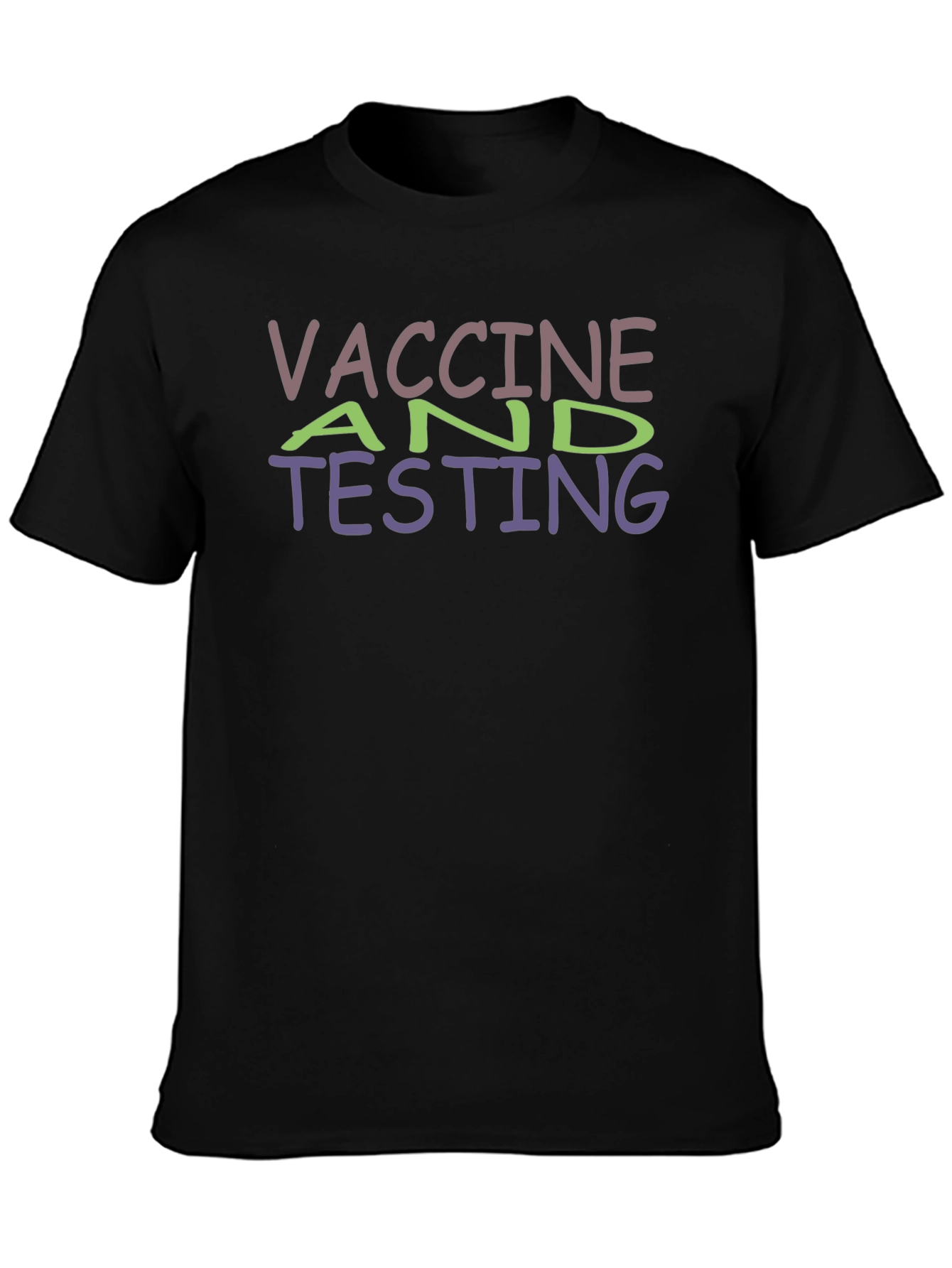 Vaccine & Testing Black T-Shirt