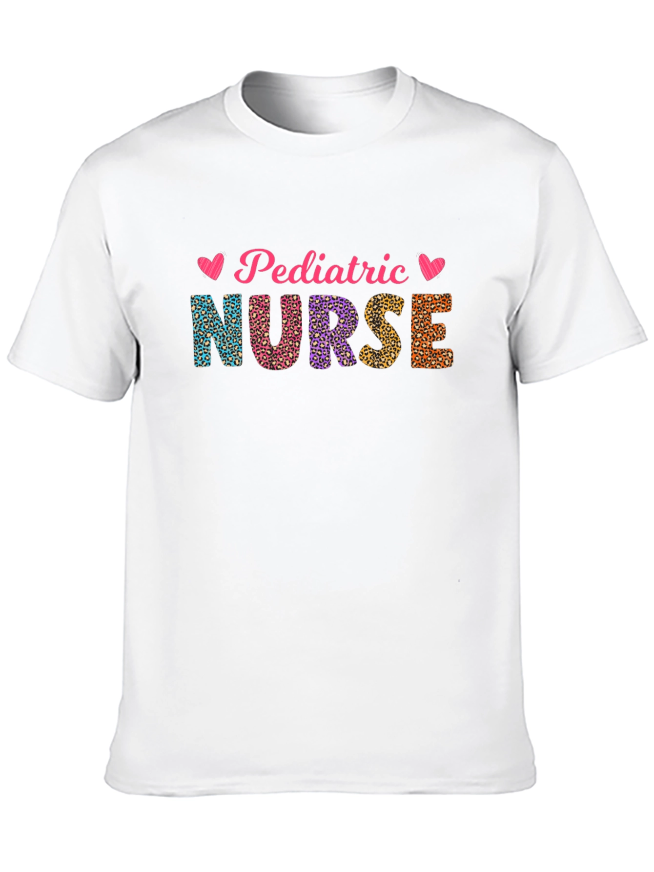 Pediatric Nurse Leopard Print T-Shirt