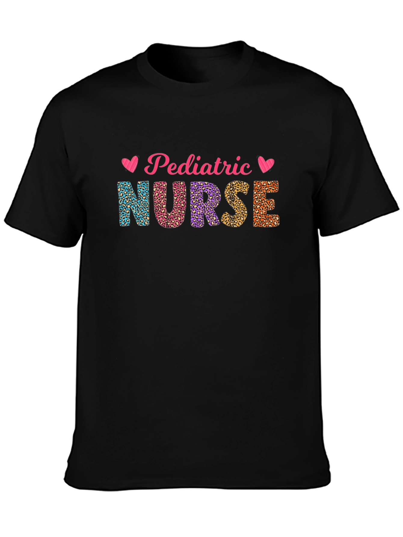 Pediatric Nurse Leopard Print T-Shirt