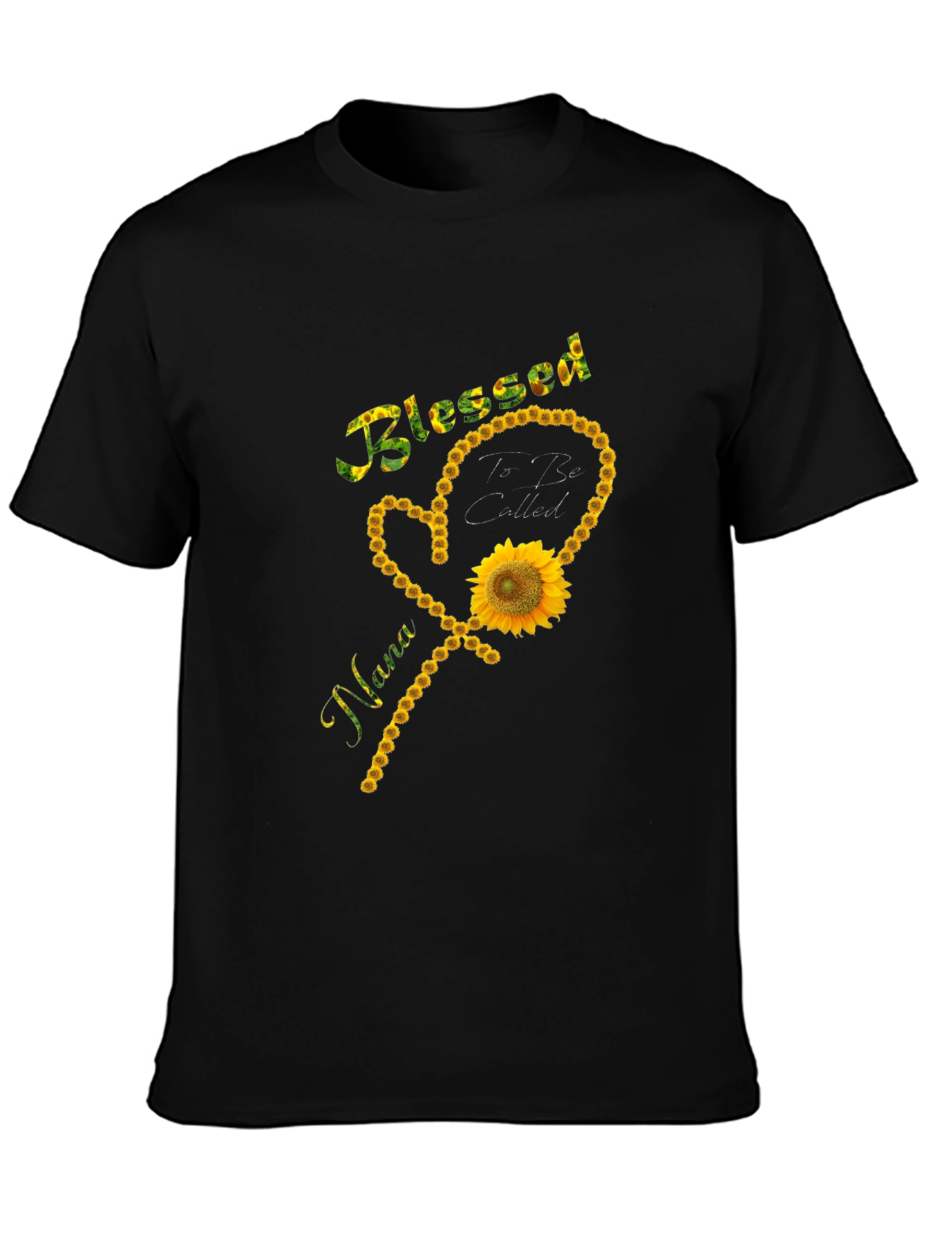 Blessed Nana Sunflower Graphic T-Shirt