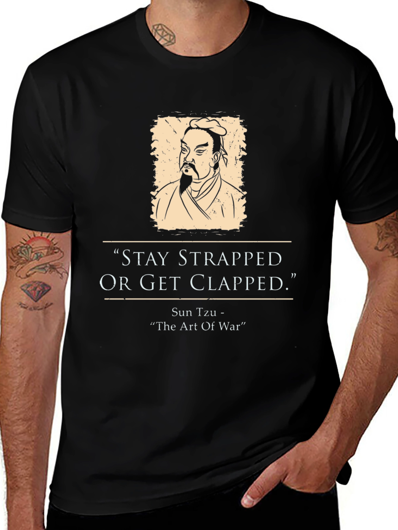 Stay Strapped Sun Tzu T-Shirt