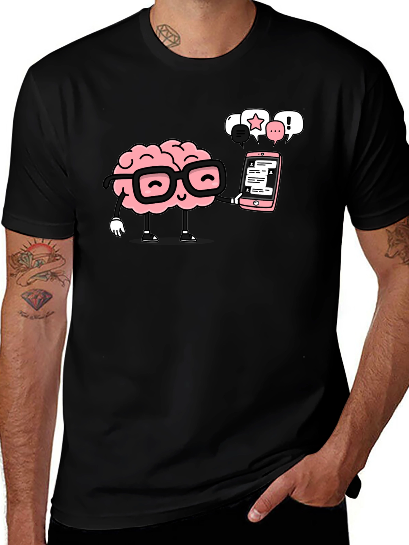 Smart Brain Black T-Shirt