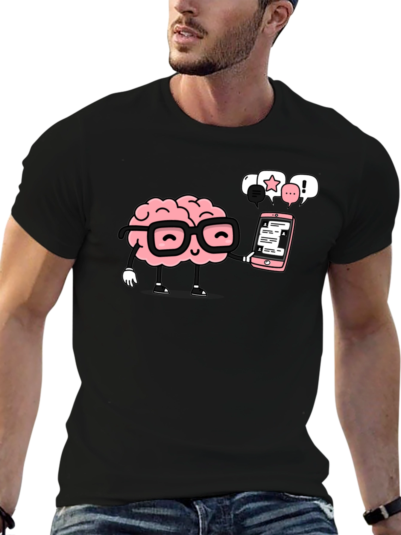 Smart Brain Black T-Shirt