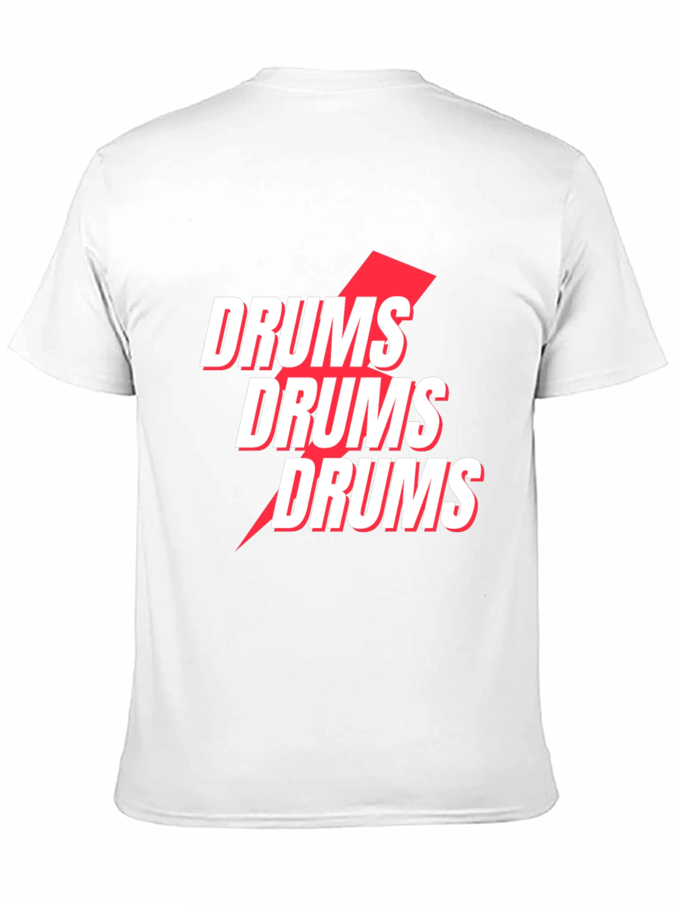 Drums Graphic Tee - Modern Music Shirt