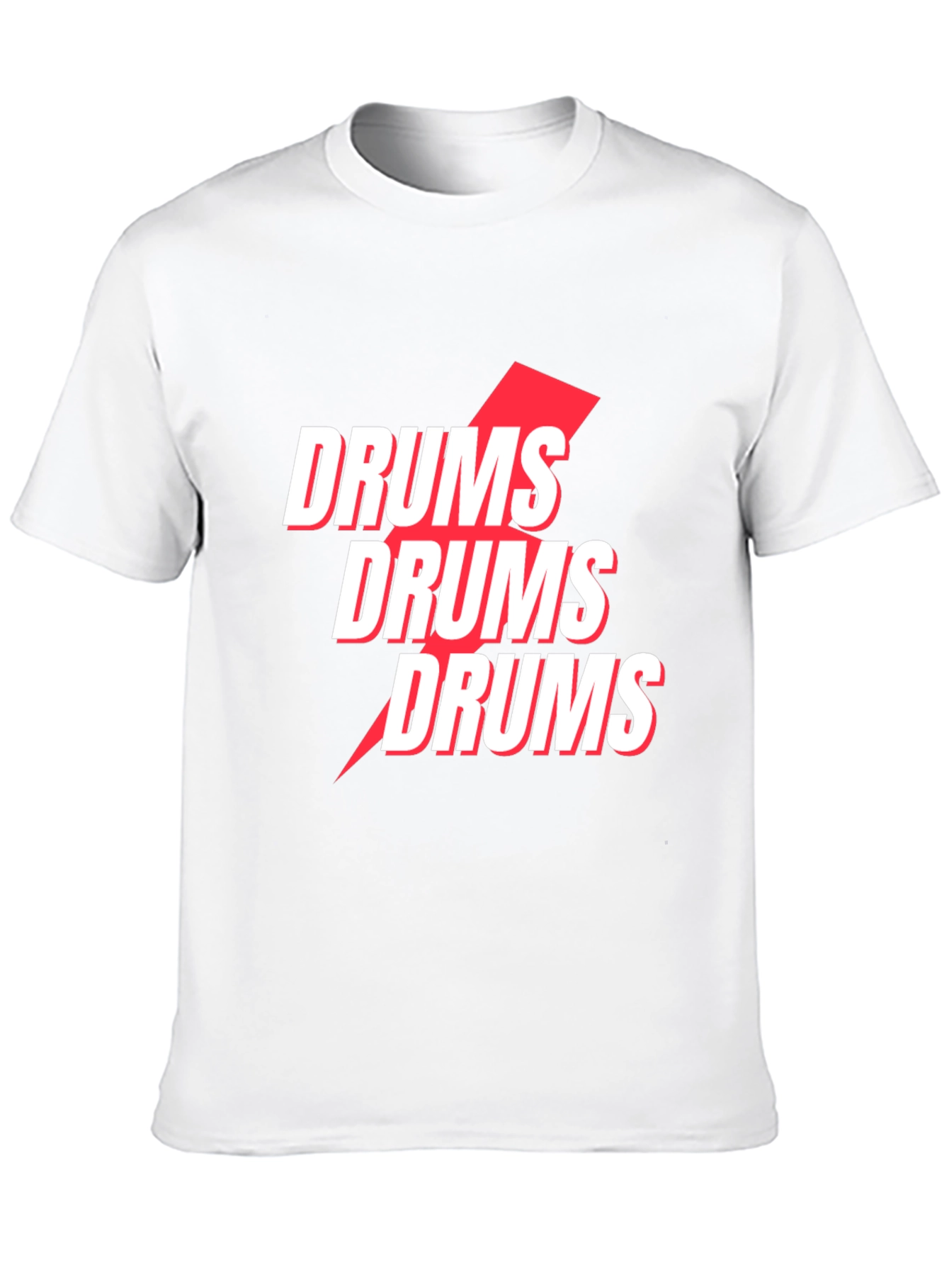 Drums Graphic Tee - Modern Music Shirt