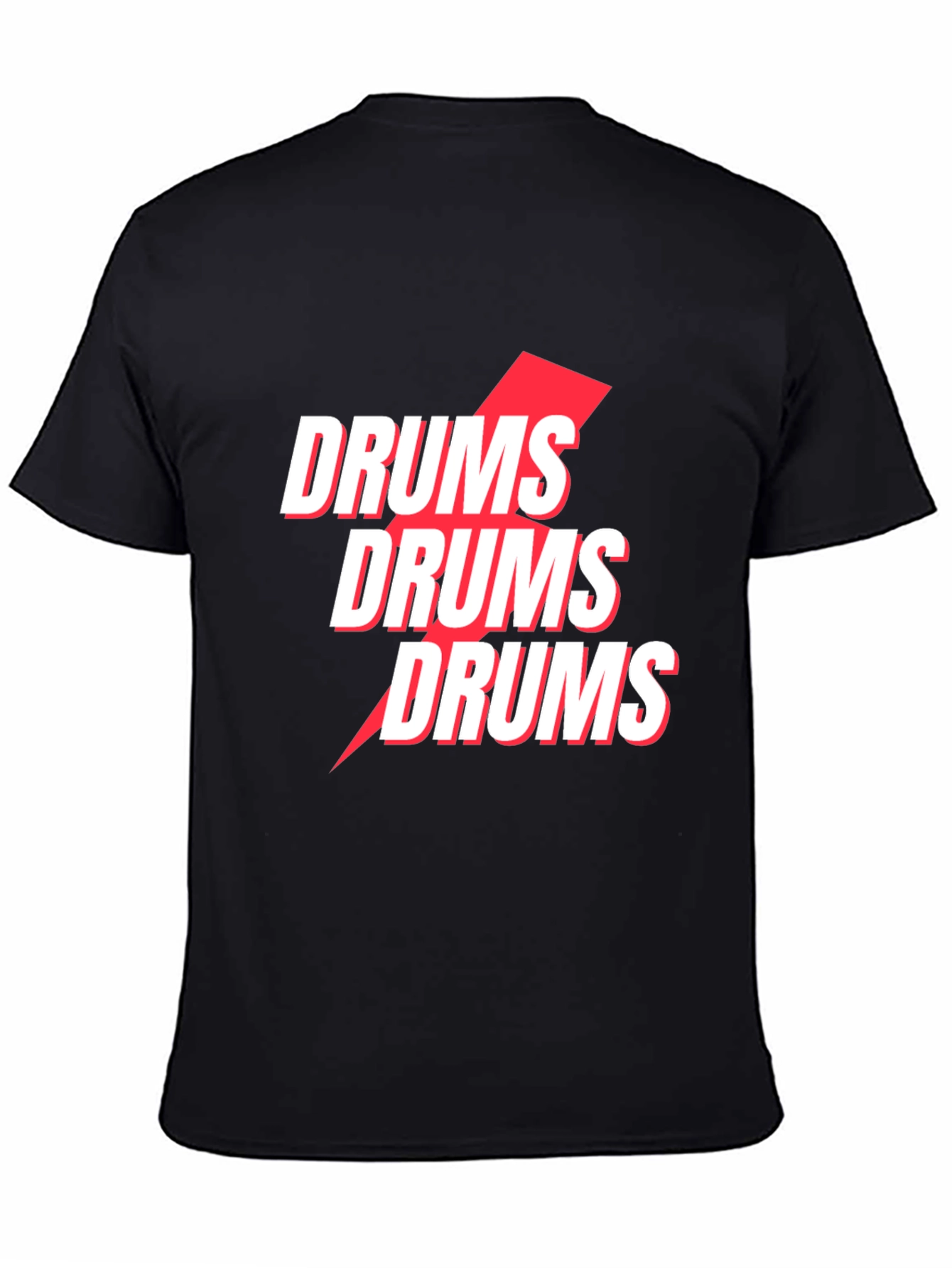 Drums Graphic Tee - Modern Music Shirt