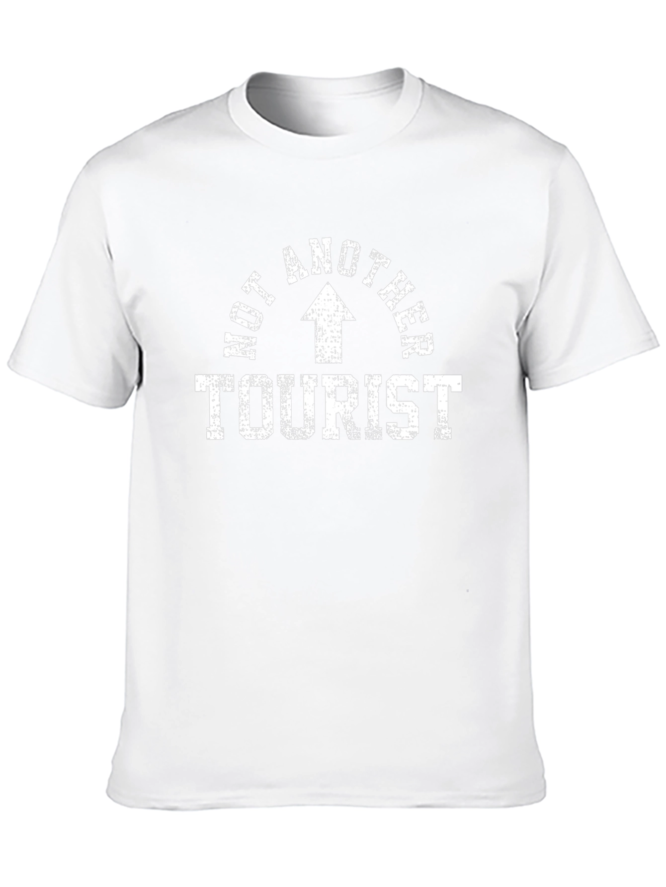 Not Another Tourist Black T-Shirt with Arrow Graphic