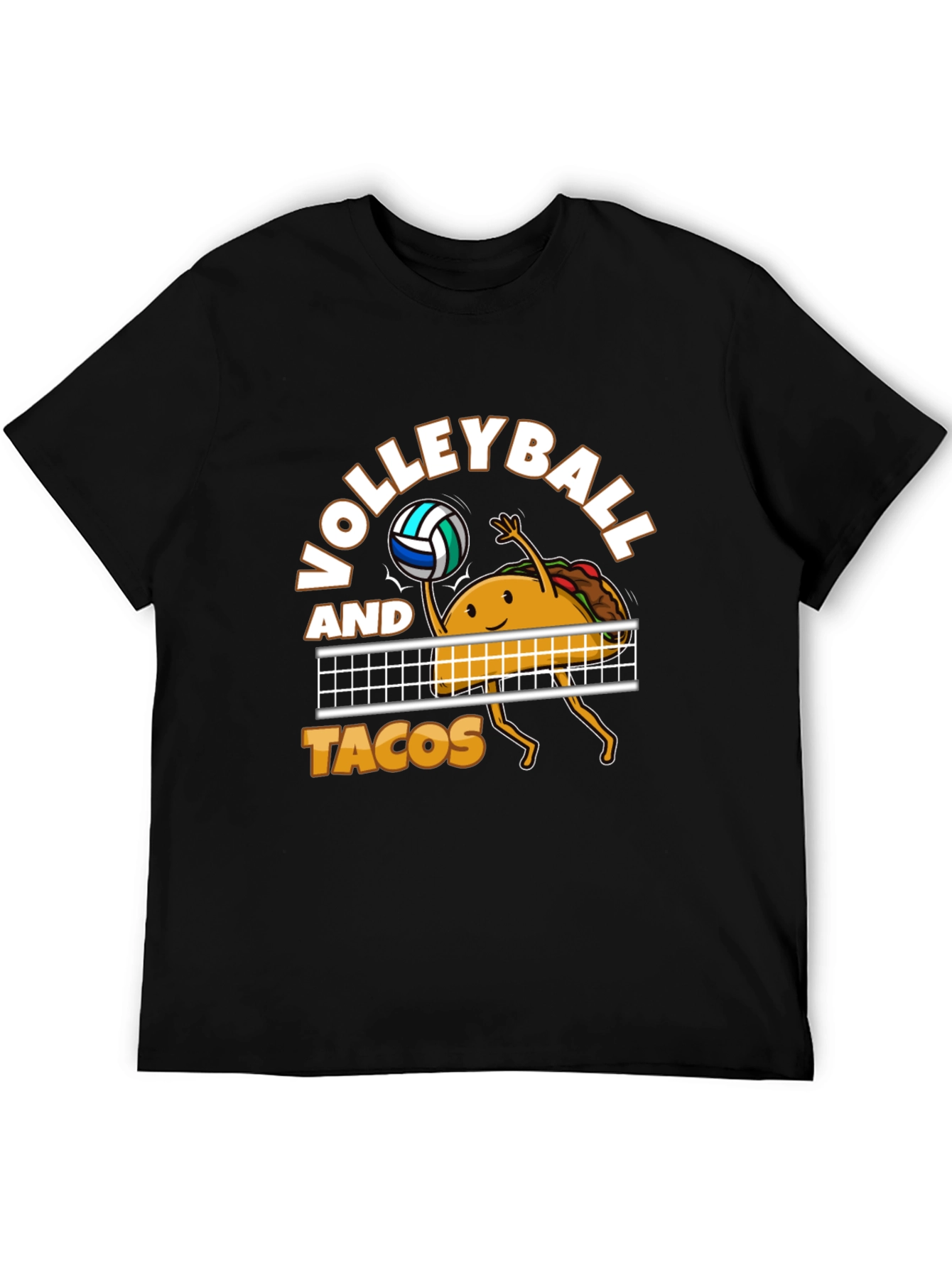 Volleyball and Tacos Graphic T-Shirt