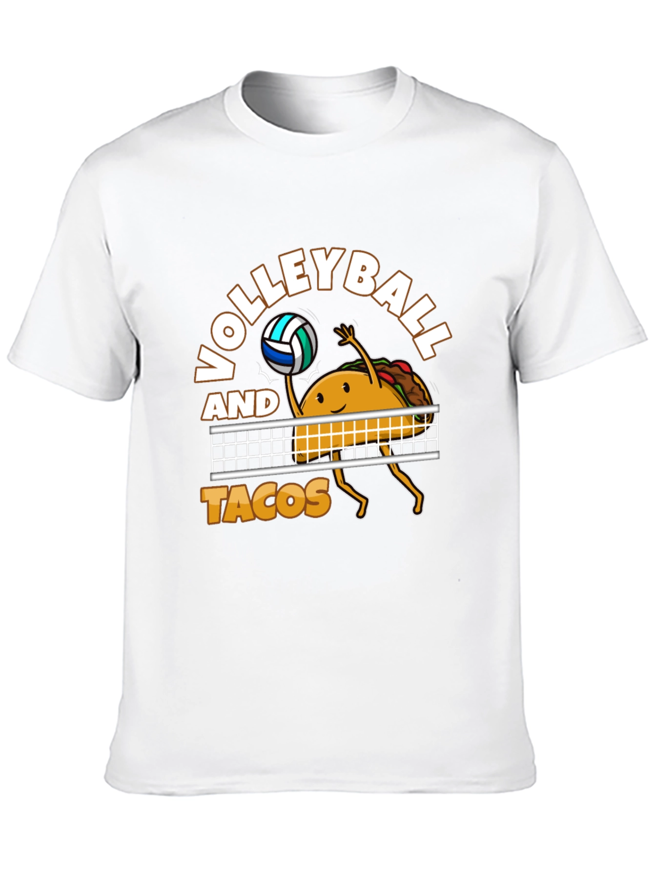 Volleyball and Tacos Graphic T-Shirt