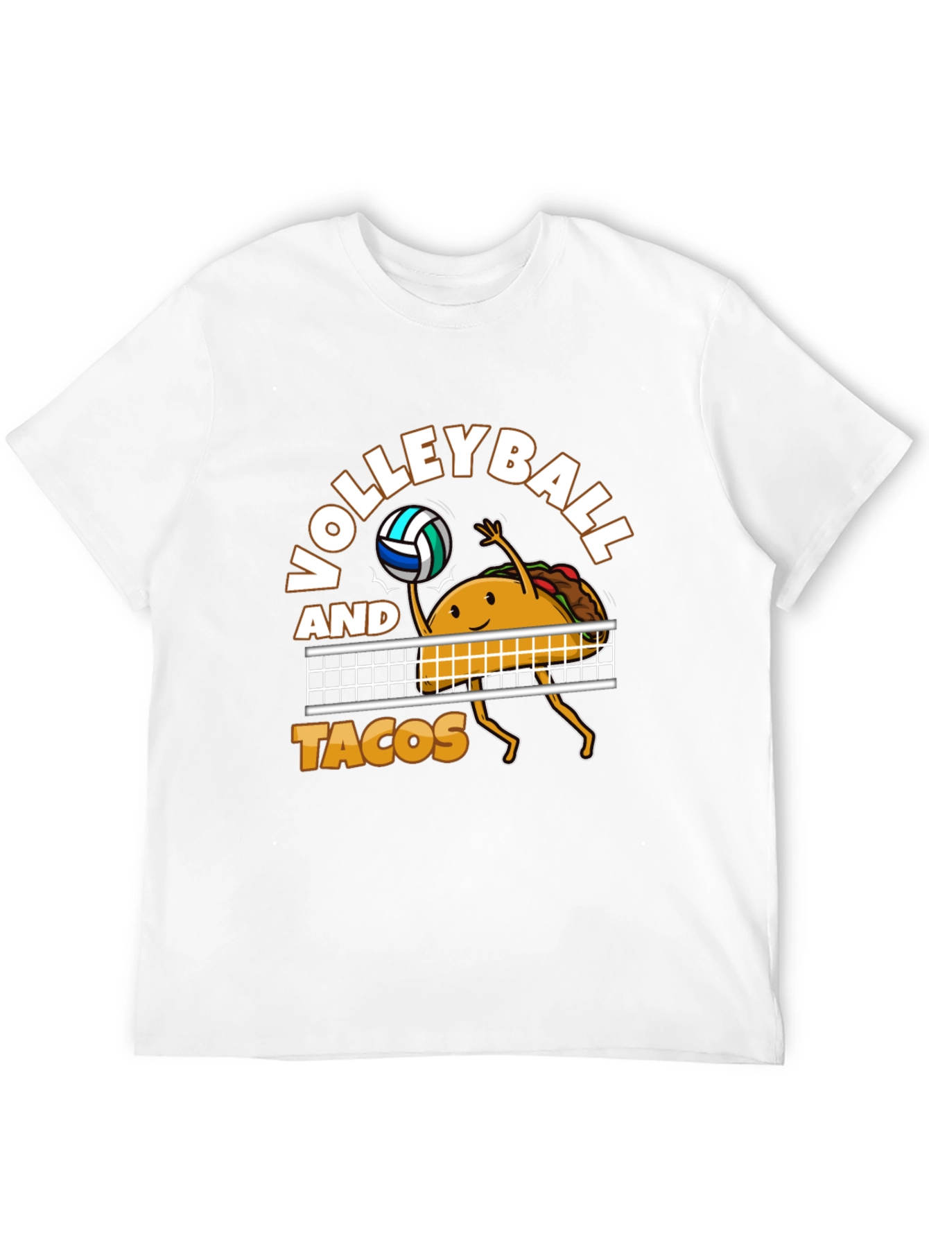 Volleyball and Tacos Graphic T-Shirt