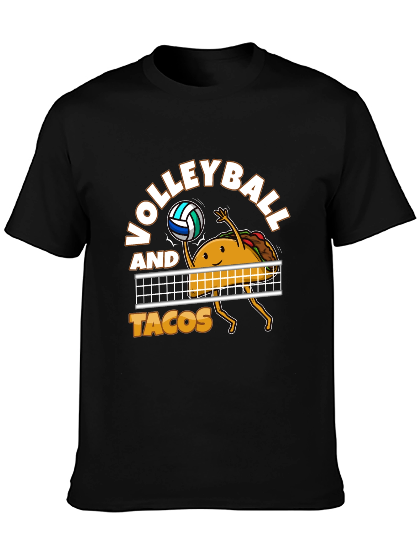 Volleyball and Tacos Graphic T-Shirt