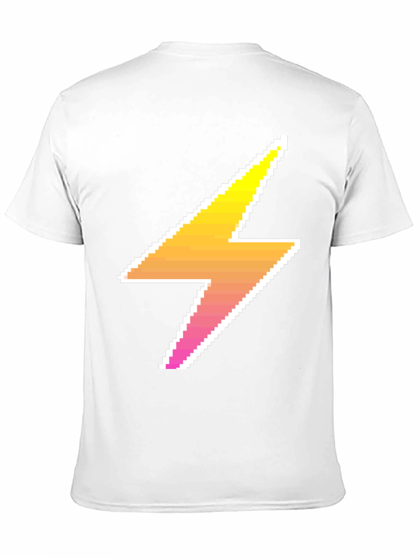 Pixel Lightning Bolt Black Tee