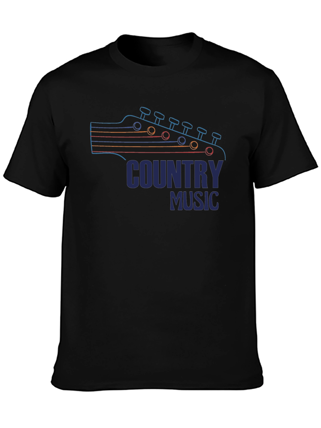 Country Music Guitar Head T-Shirt