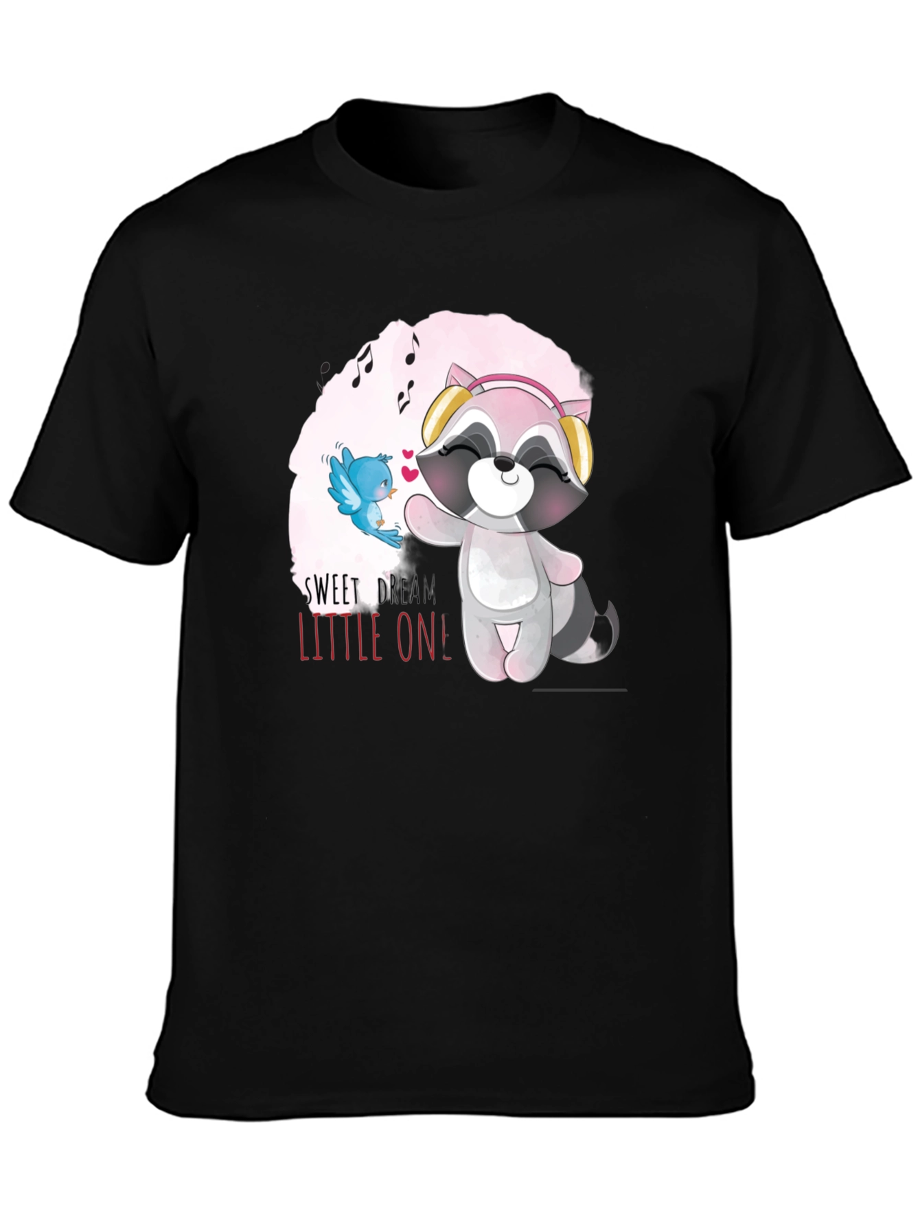 Sweet Dreams T-Shirt: Raccoon & Birdie Tee