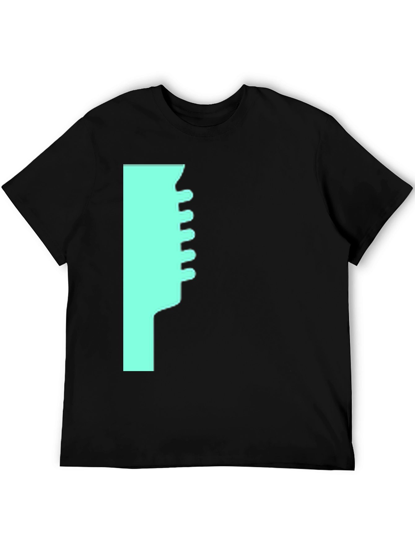 Modern Graphic T-Shirt - Teal Abstract Design