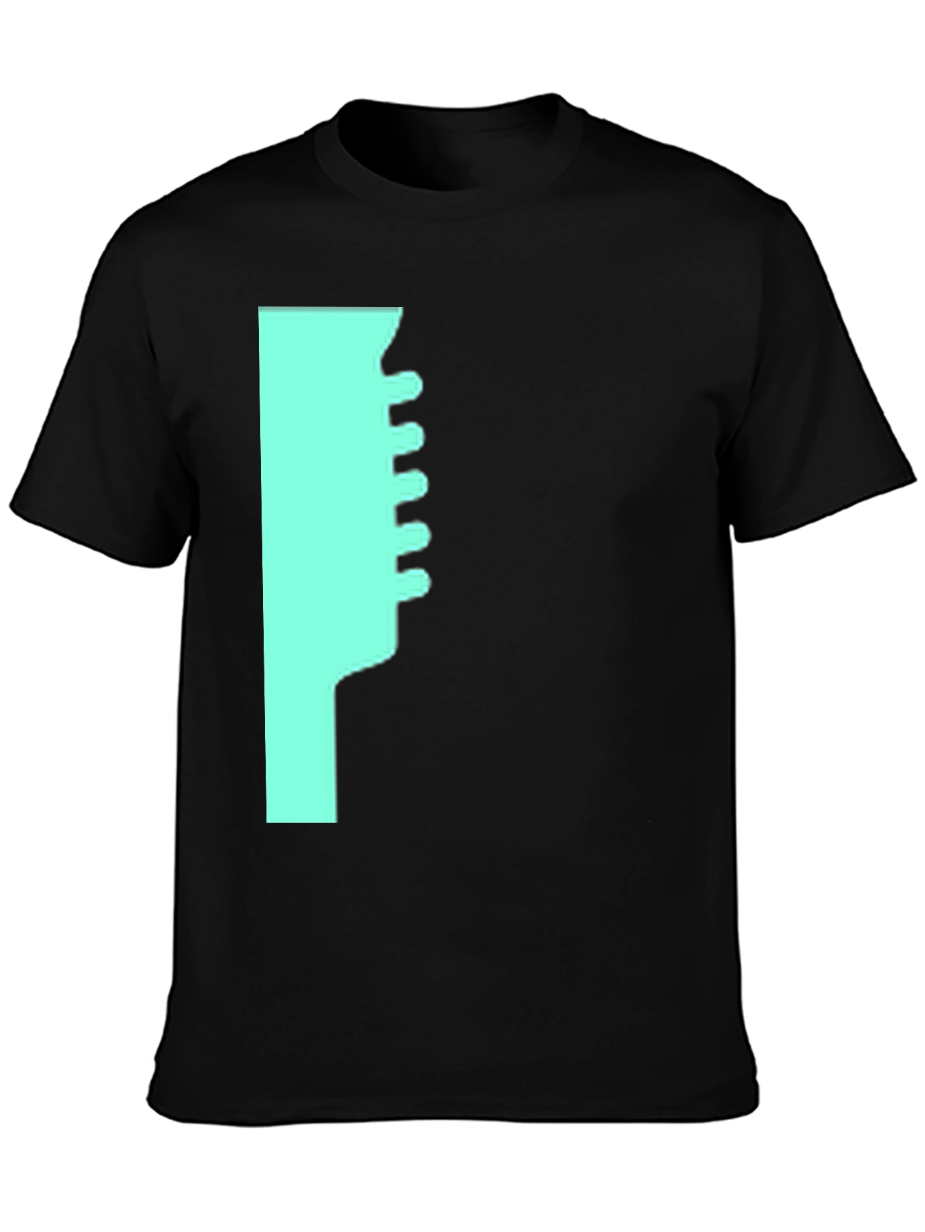 Modern Graphic T-Shirt - Teal Abstract Design
