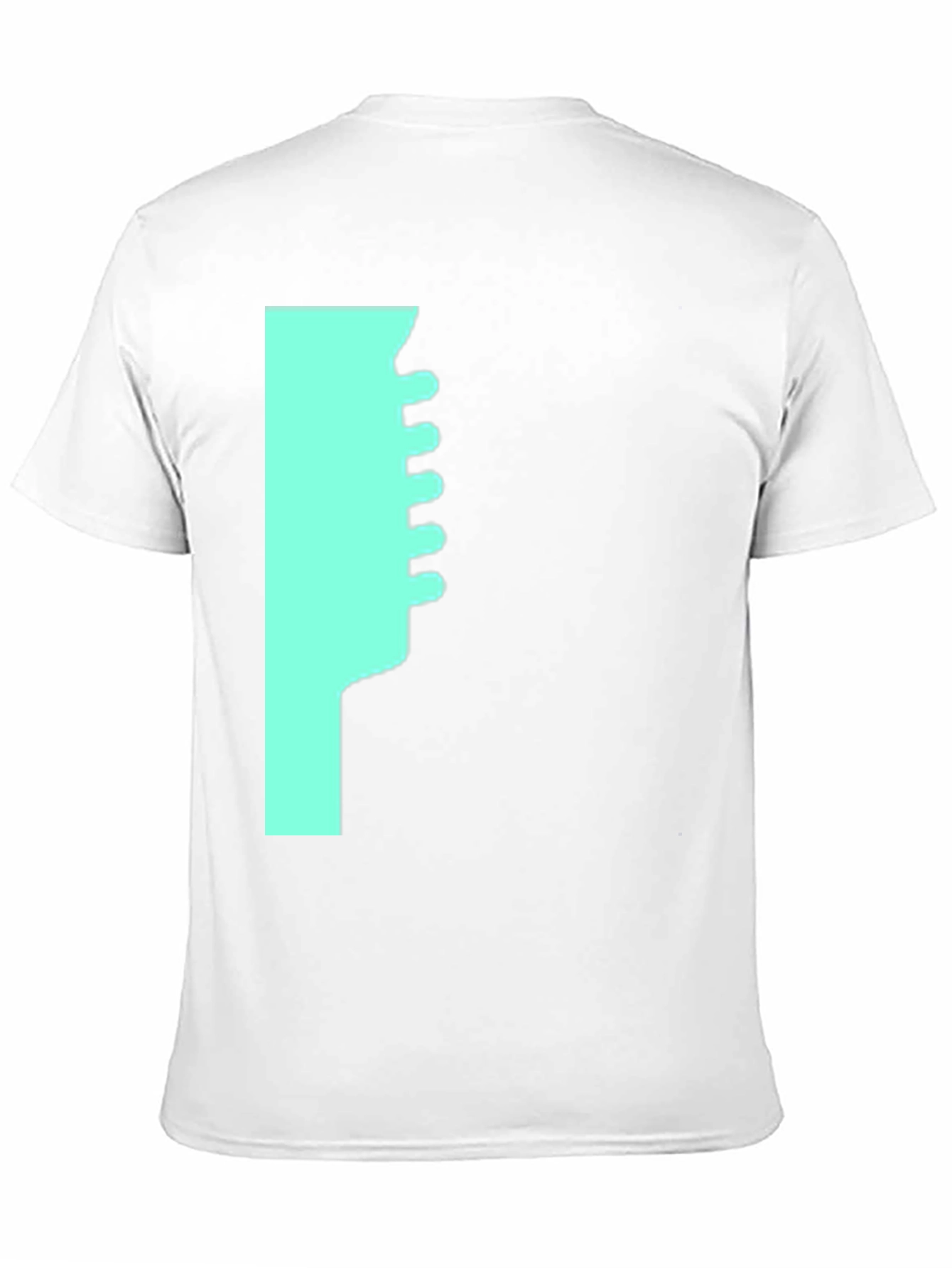 Modern Graphic T-Shirt - Teal Abstract Design