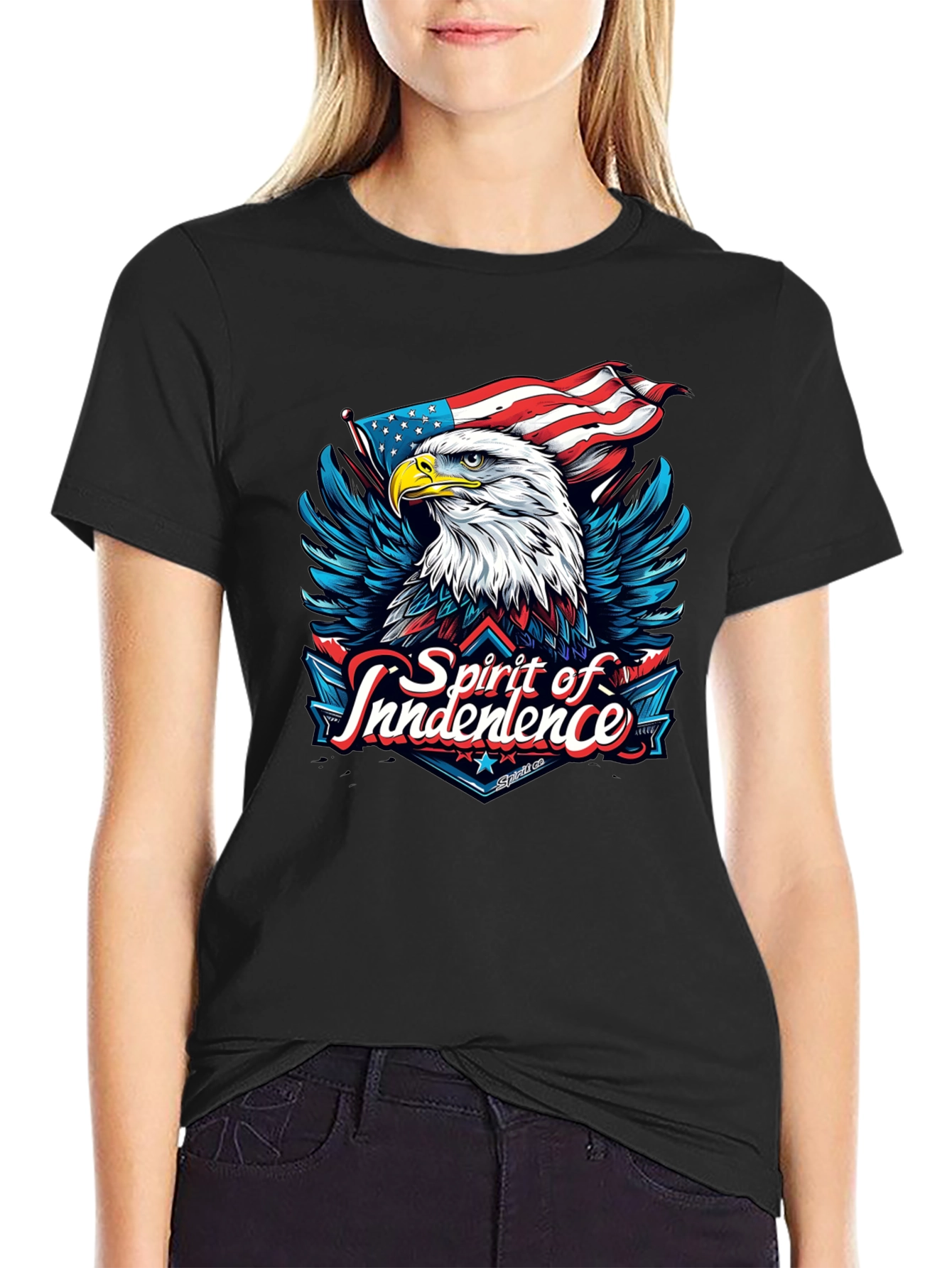 Spirit of Independence Eagle Graphic T-Shirt