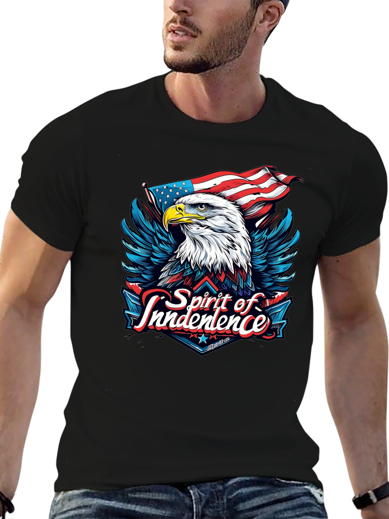 Spirit of Independence Eagle Graphic T-Shirt