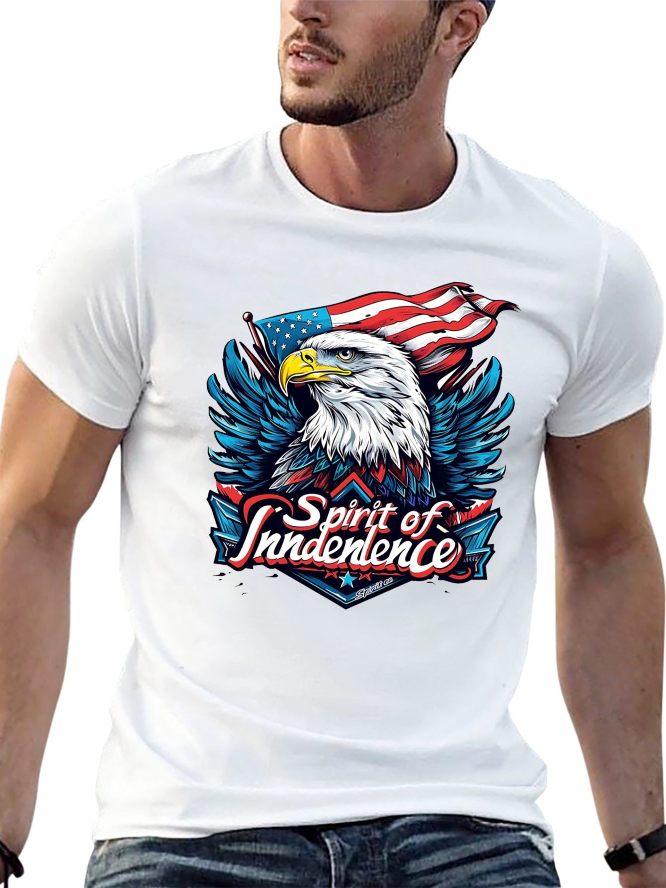 Spirit of Independence Eagle Graphic T-Shirt