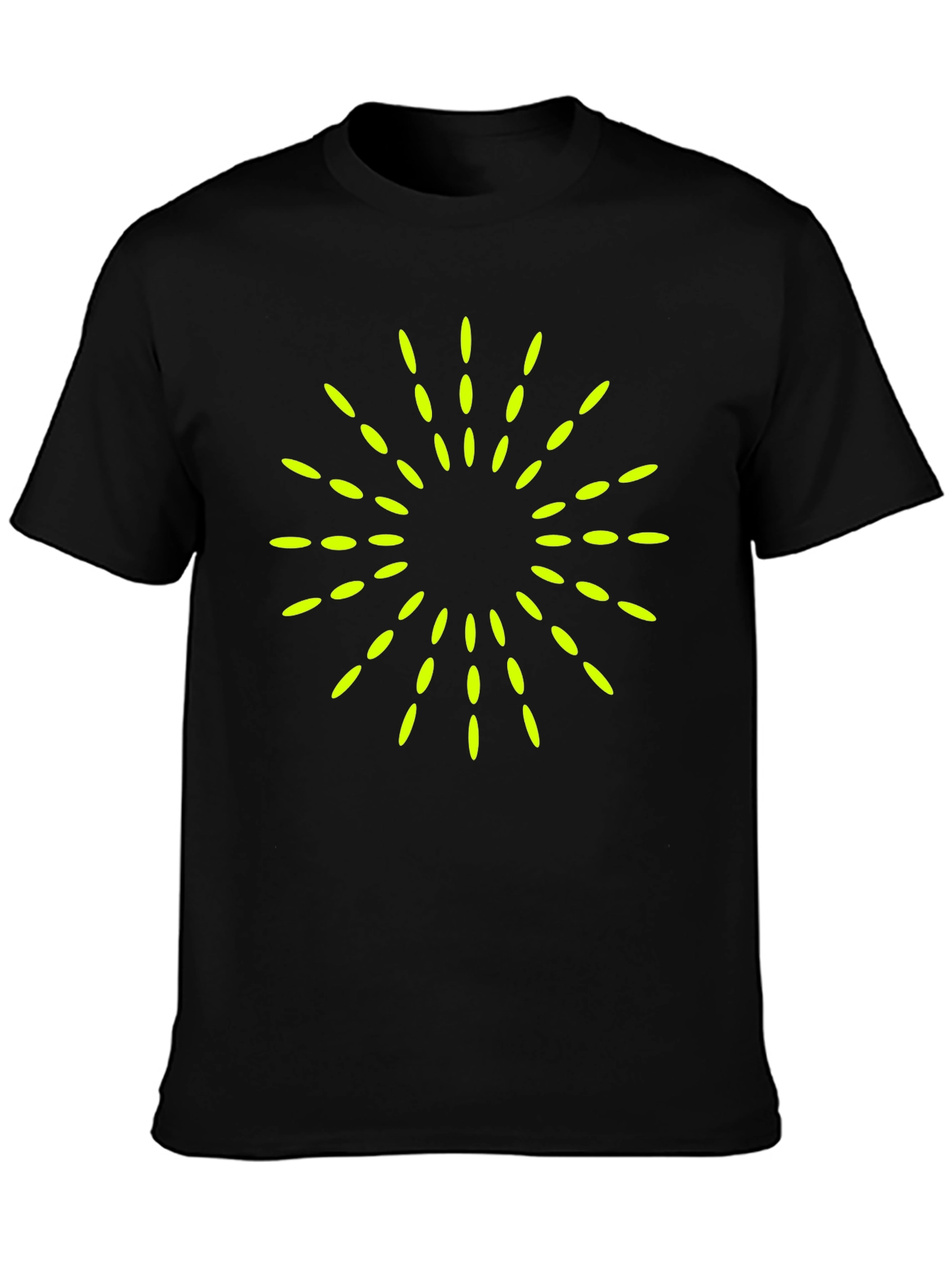 Modern Graphic Tee - Burst Design Black