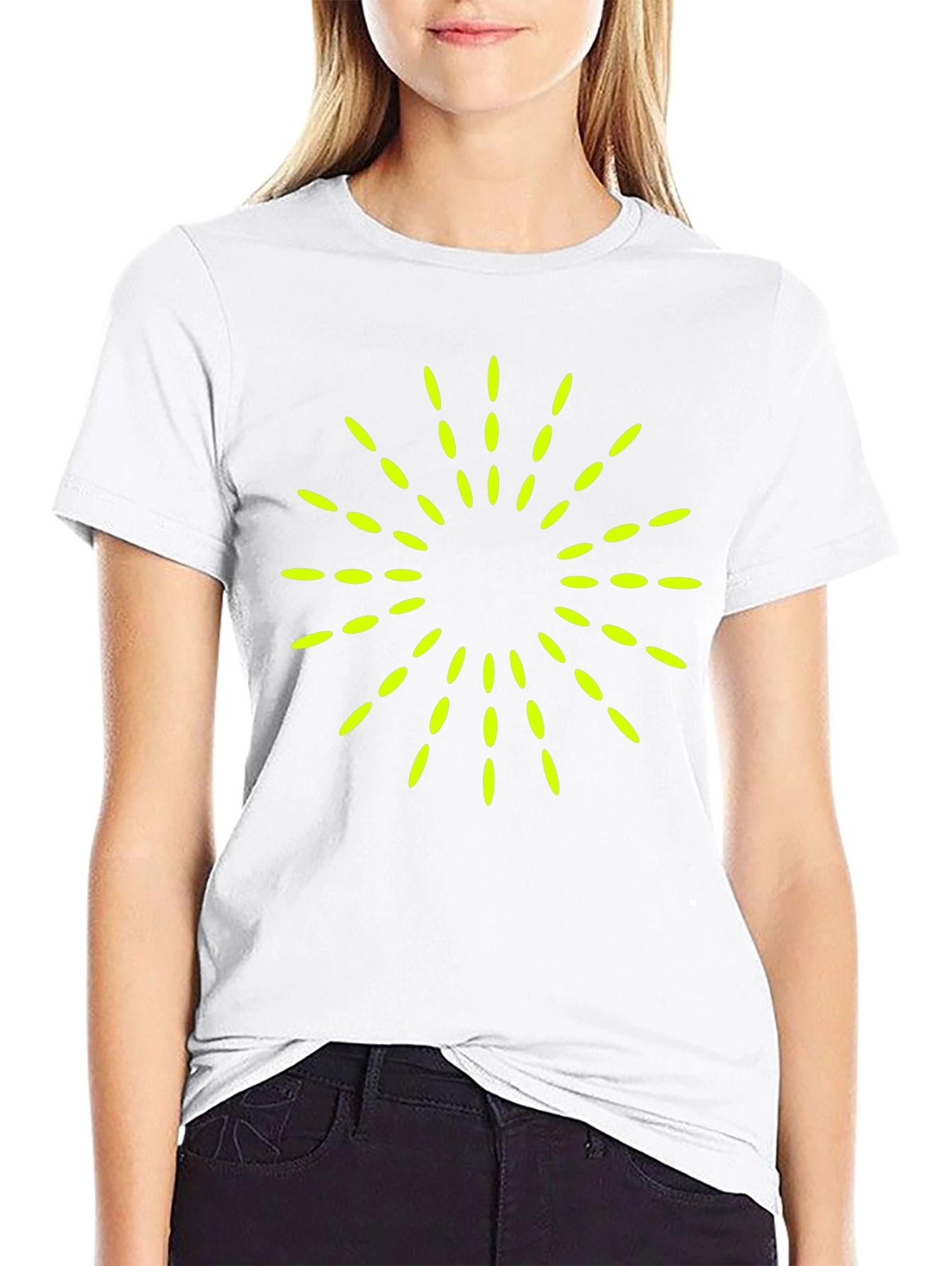 Modern Graphic Tee - Burst Design Black