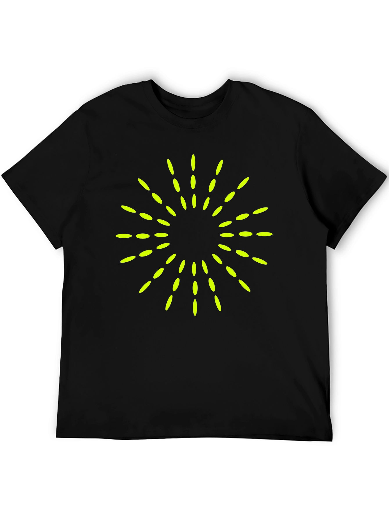 Modern Graphic Tee - Burst Design Black
