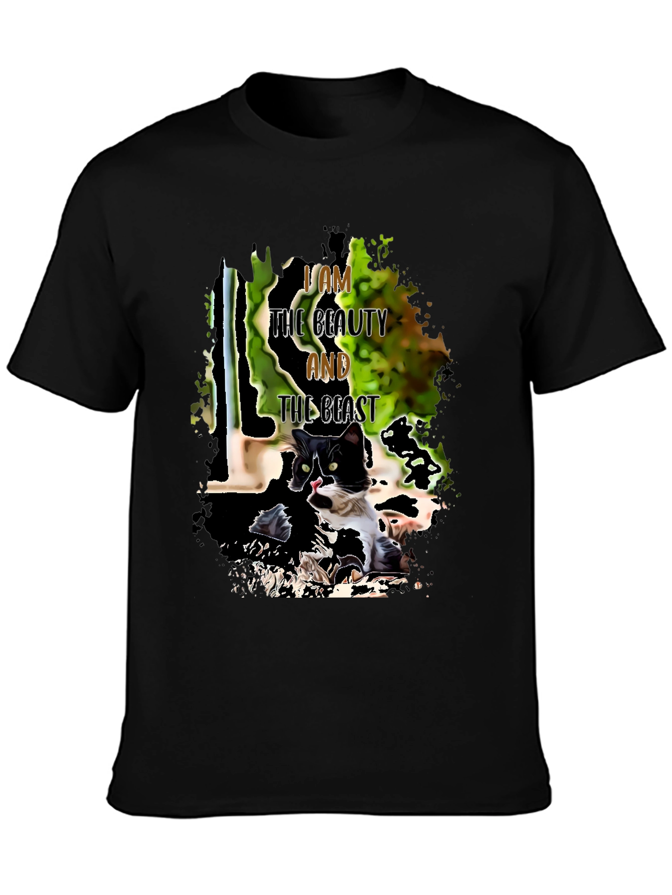 Beauty and Beast Cat T-Shirt