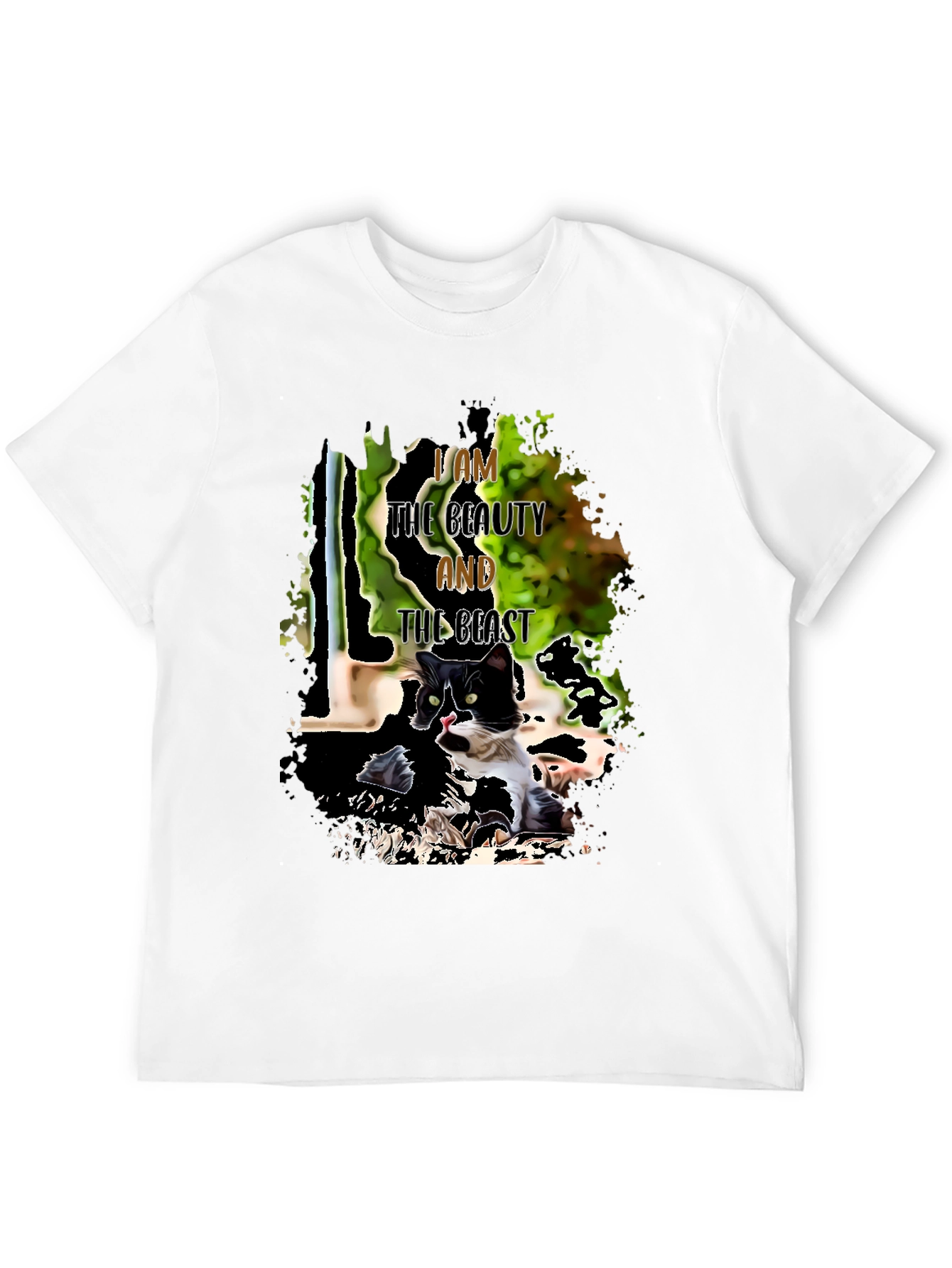 Beauty and Beast Cat T-Shirt