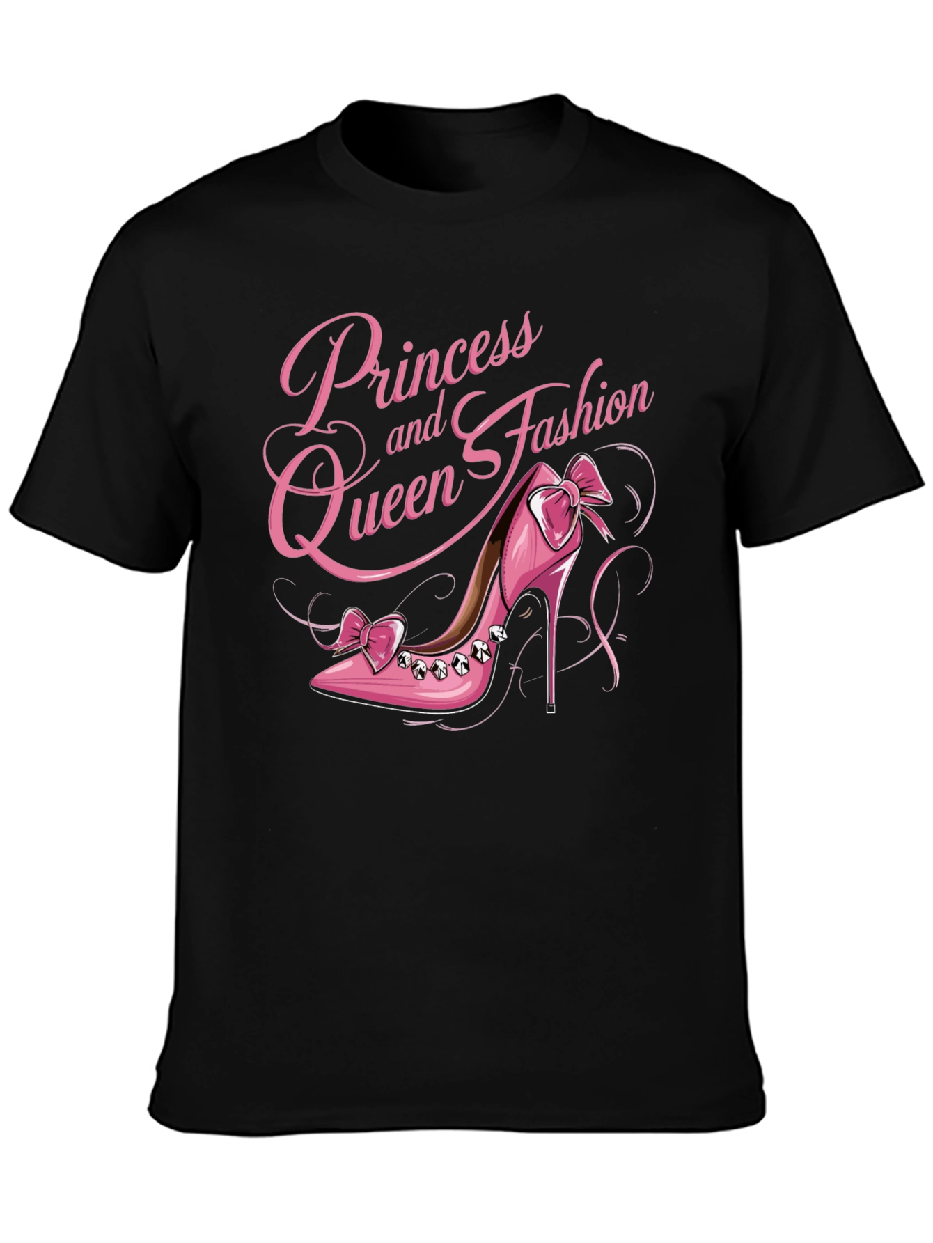 Princess Queen Fashion Pink Shoe T-Shirt