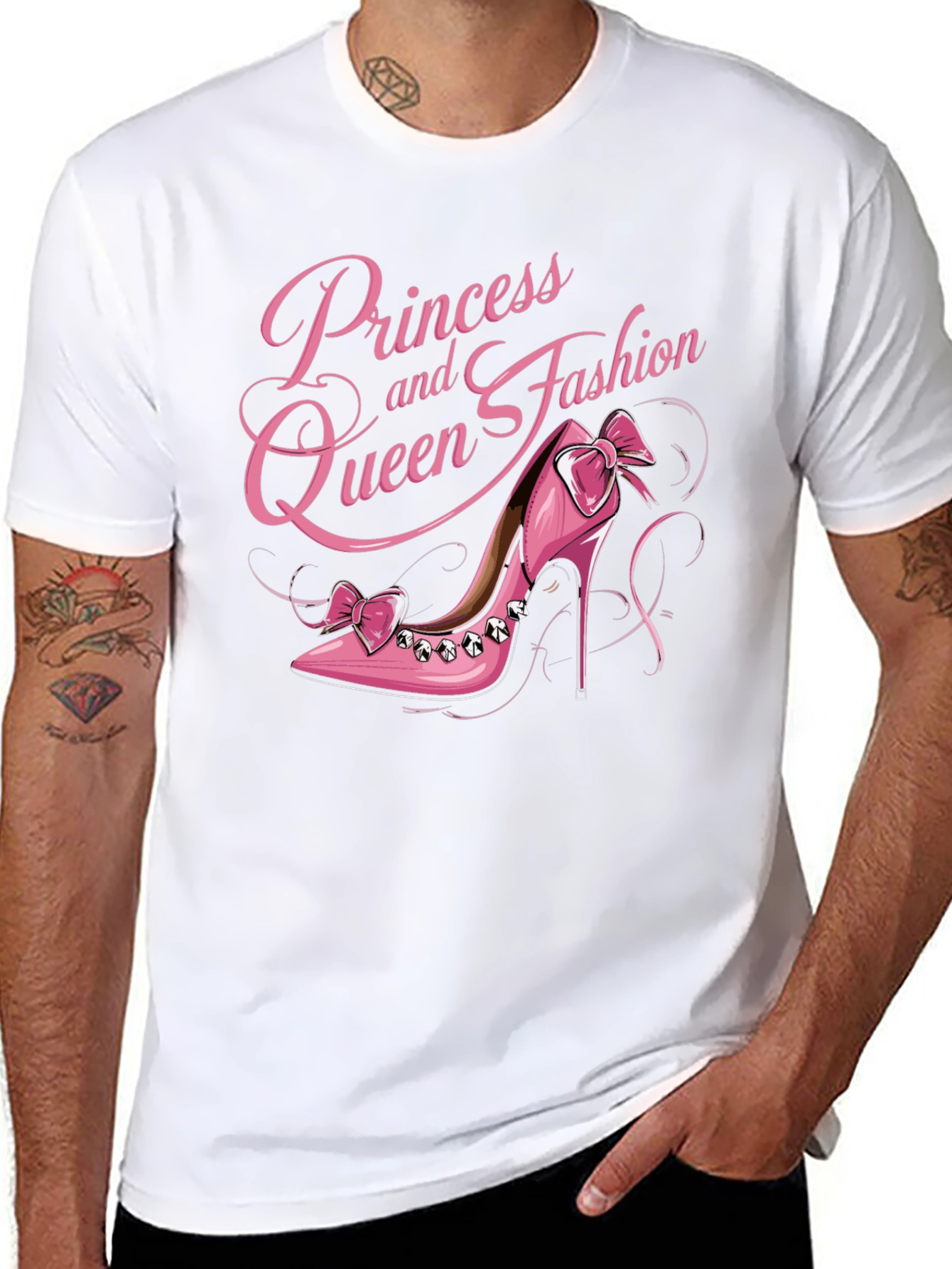 Princess Queen Fashion Pink Shoe T-Shirt