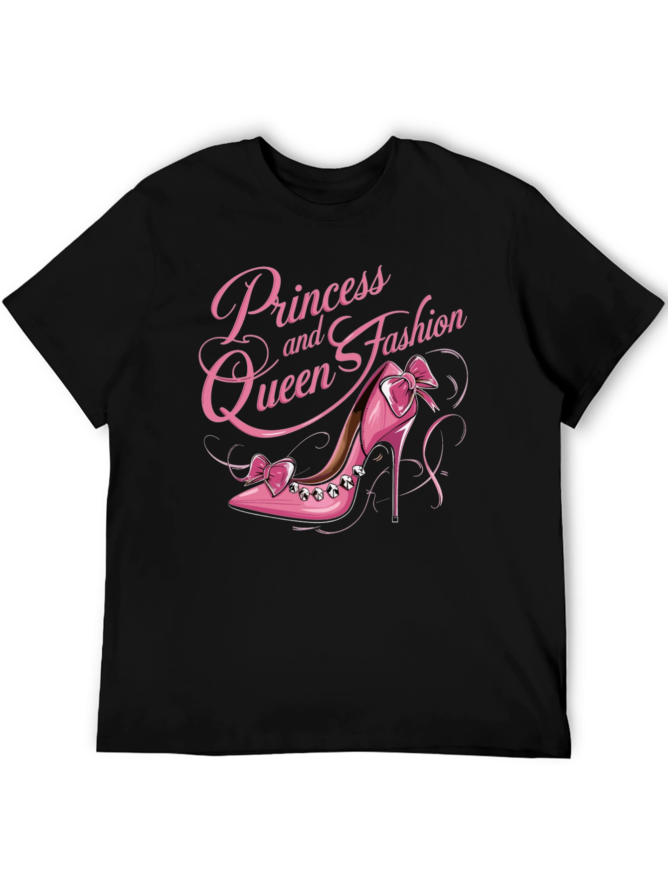 Princess Queen Fashion Pink Shoe T-Shirt