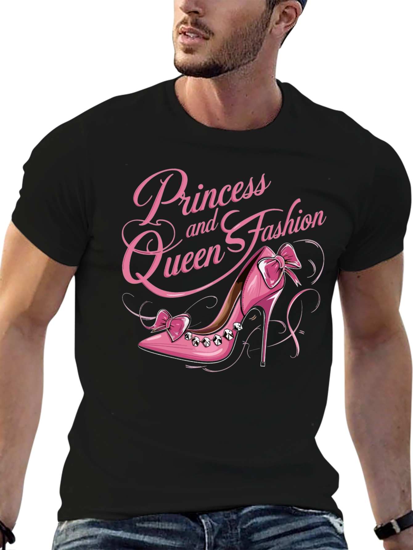 Princess Queen Fashion Pink Shoe T-Shirt
