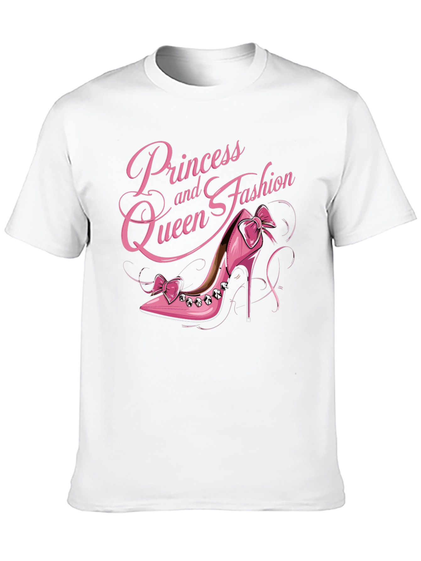 Princess Queen Fashion Pink Shoe T-Shirt