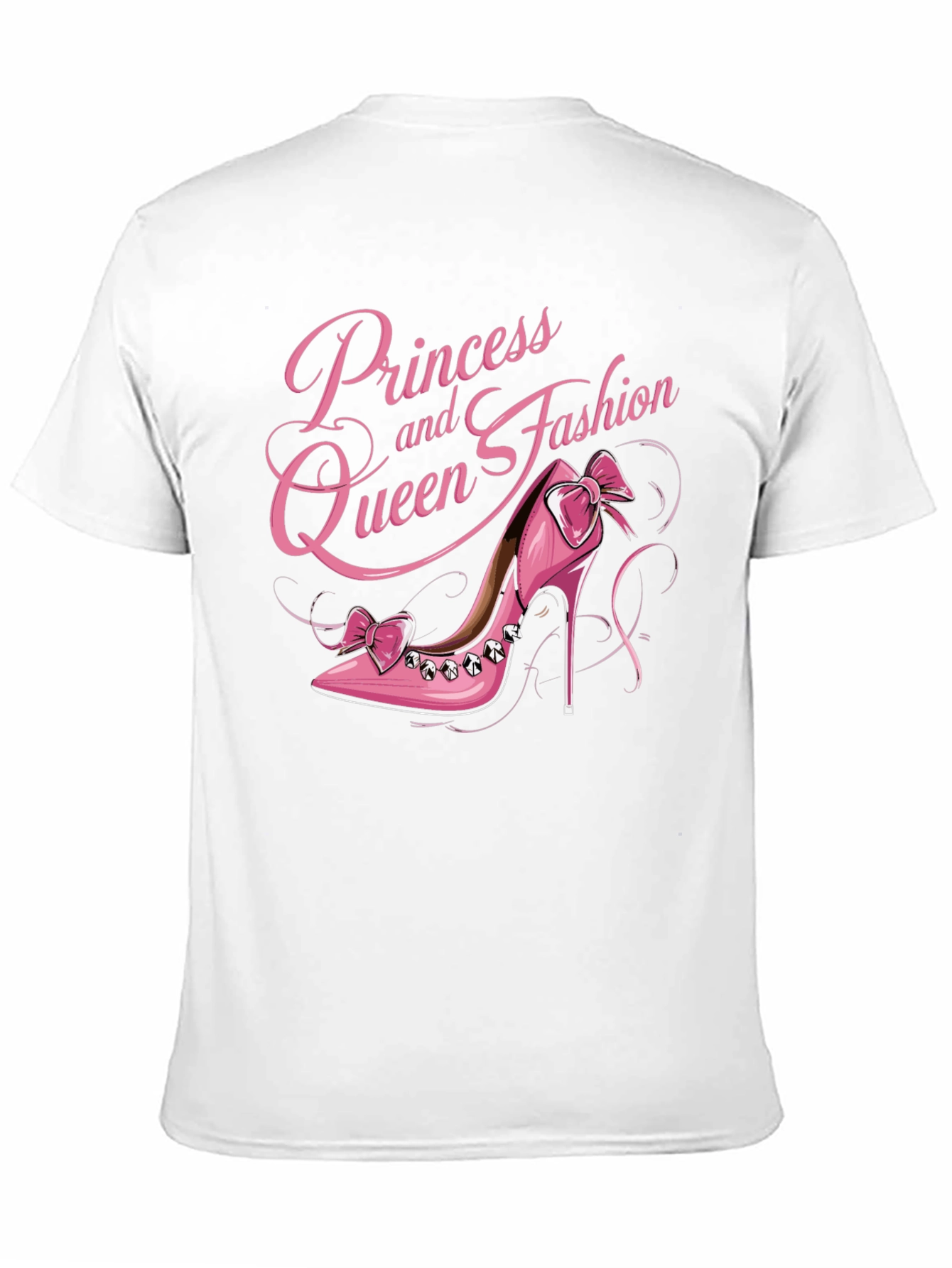 Princess Queen Fashion Pink Shoe T-Shirt