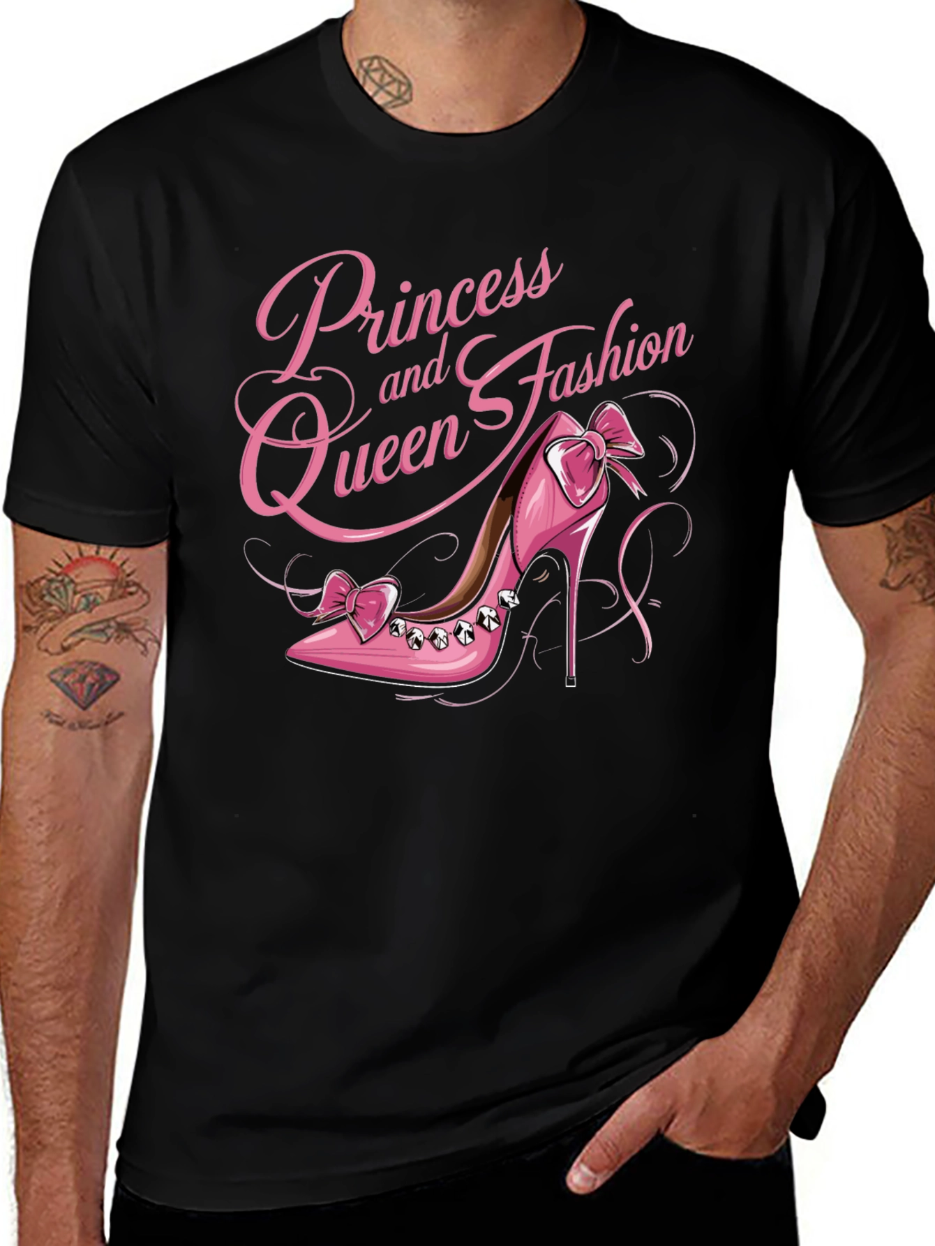 Princess Queen Fashion Pink Shoe T-Shirt