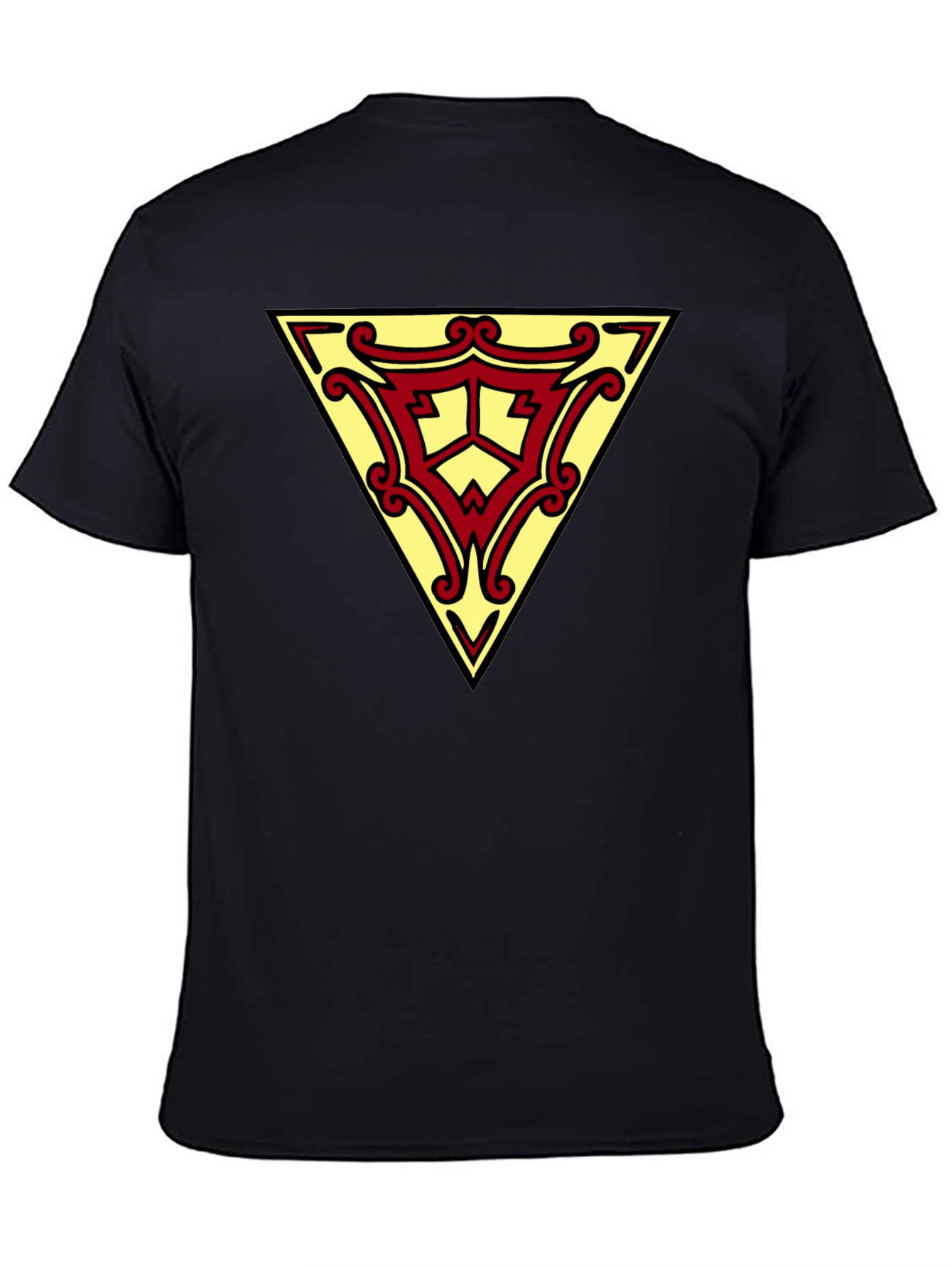 Triangle Emblem Graphic Black T-Shirt