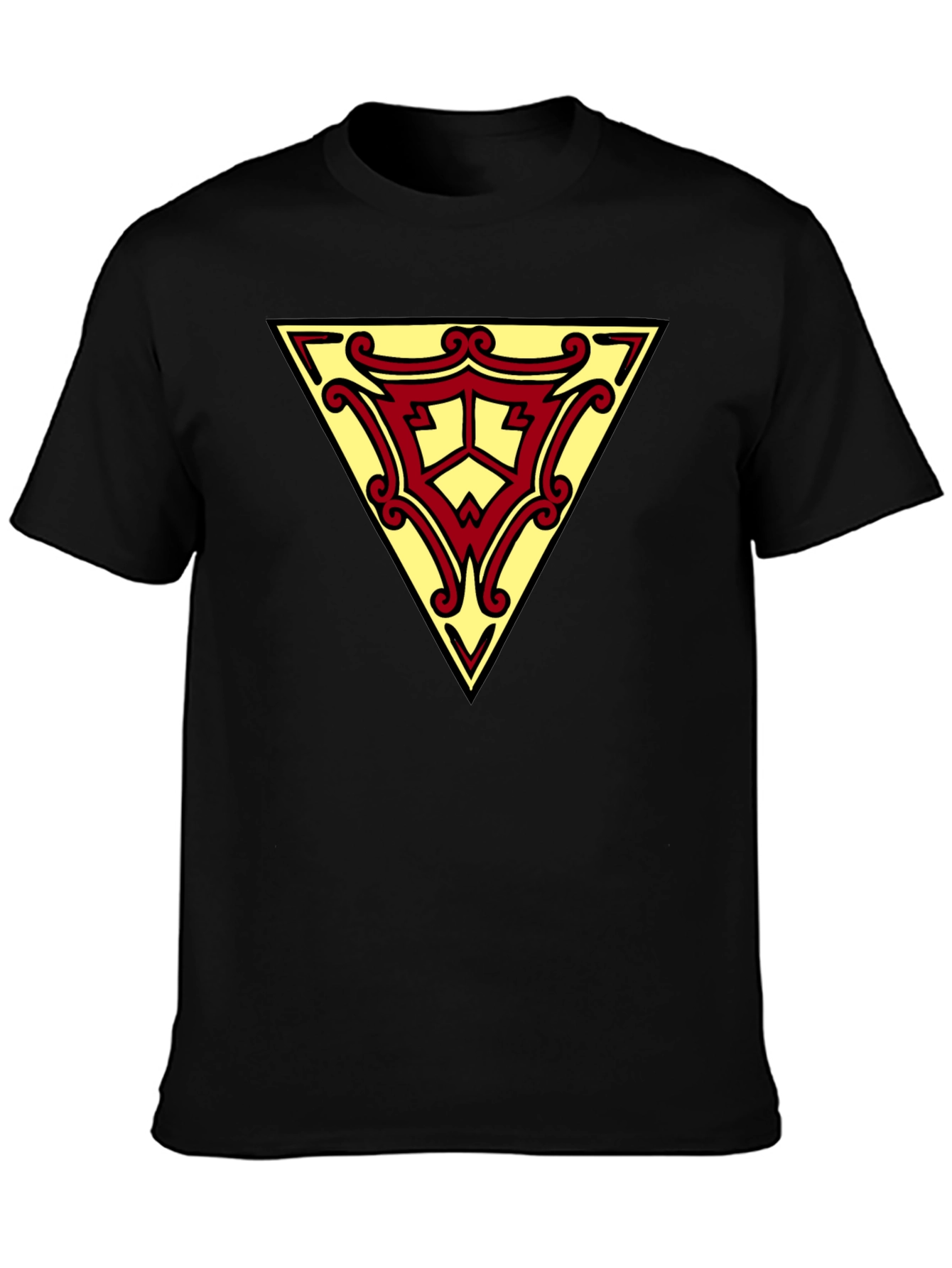 Triangle Emblem Graphic Black T-Shirt