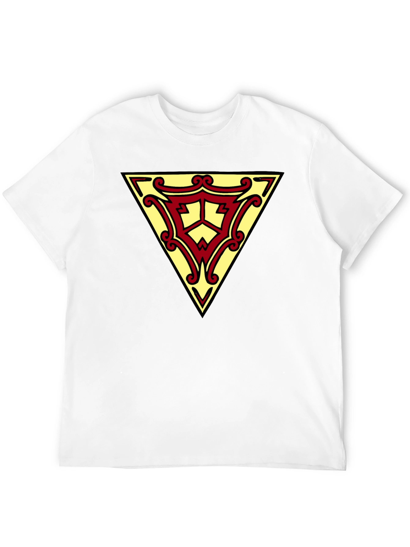 Triangle Emblem Graphic Black T-Shirt