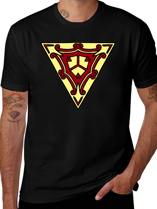 Triangle Emblem Graphic Black T-Shirt