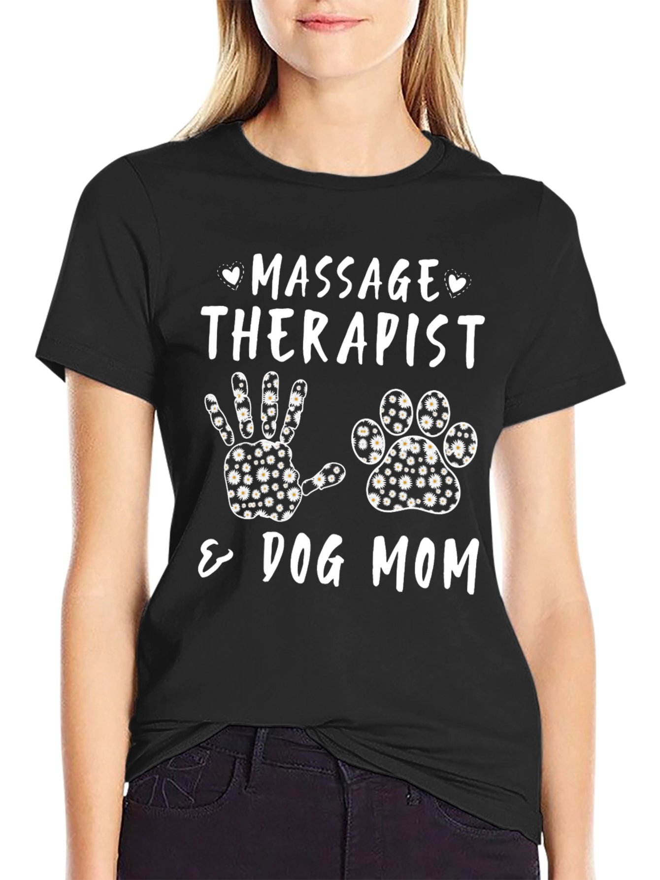 Massage Therapist & Dog Mom Graphic Tee